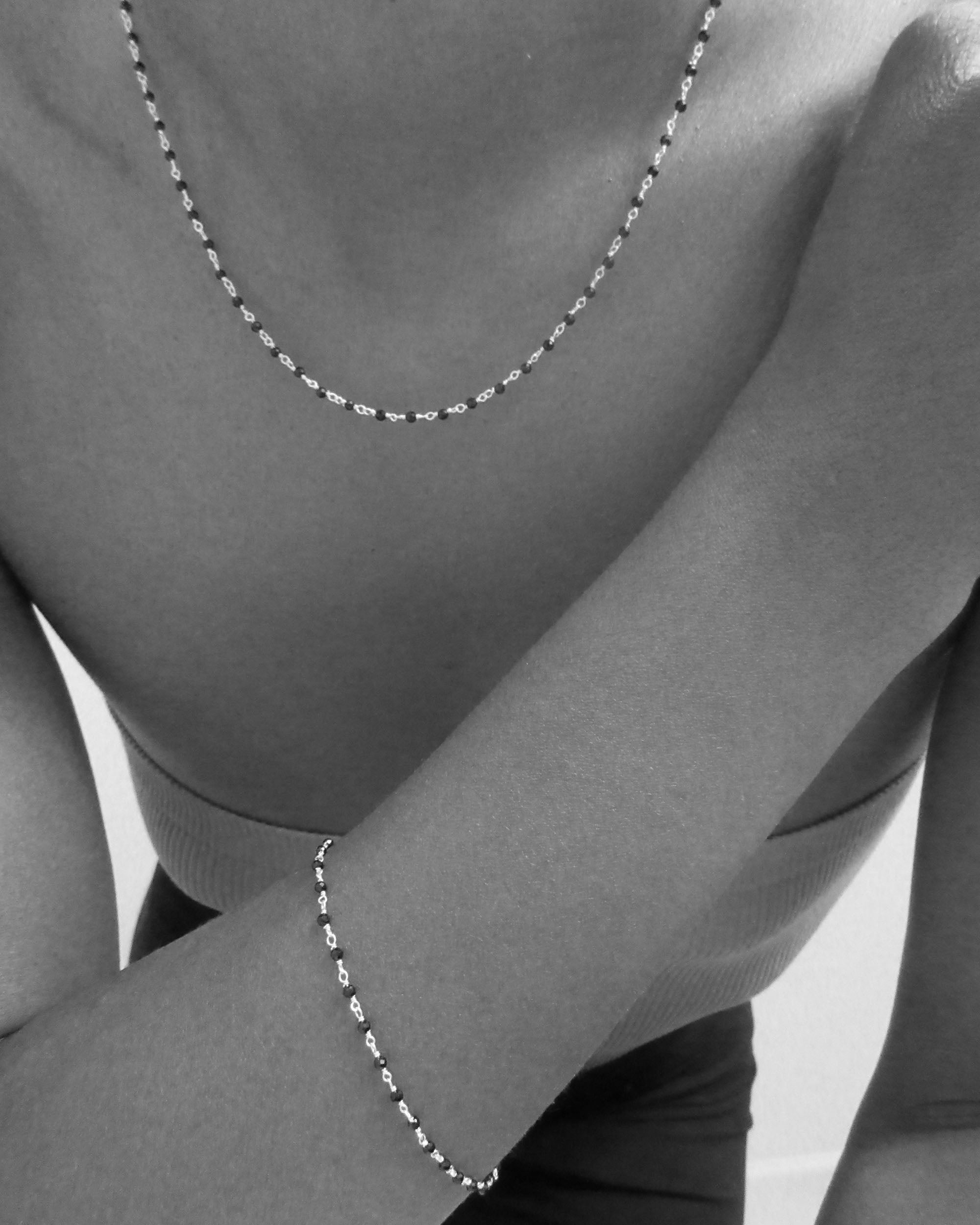 The Sacred Layer of Stability Necklace – Hematite