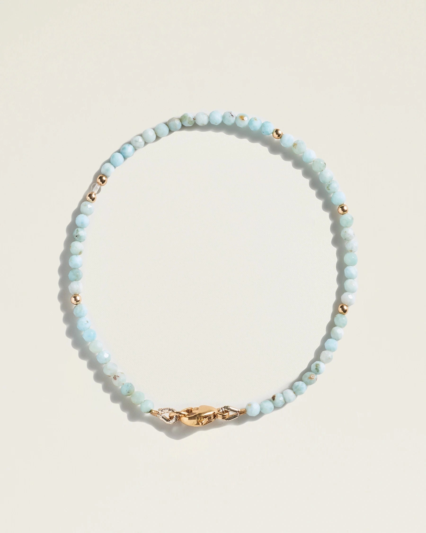 The Seeds of Flow Bracelet — Larimar