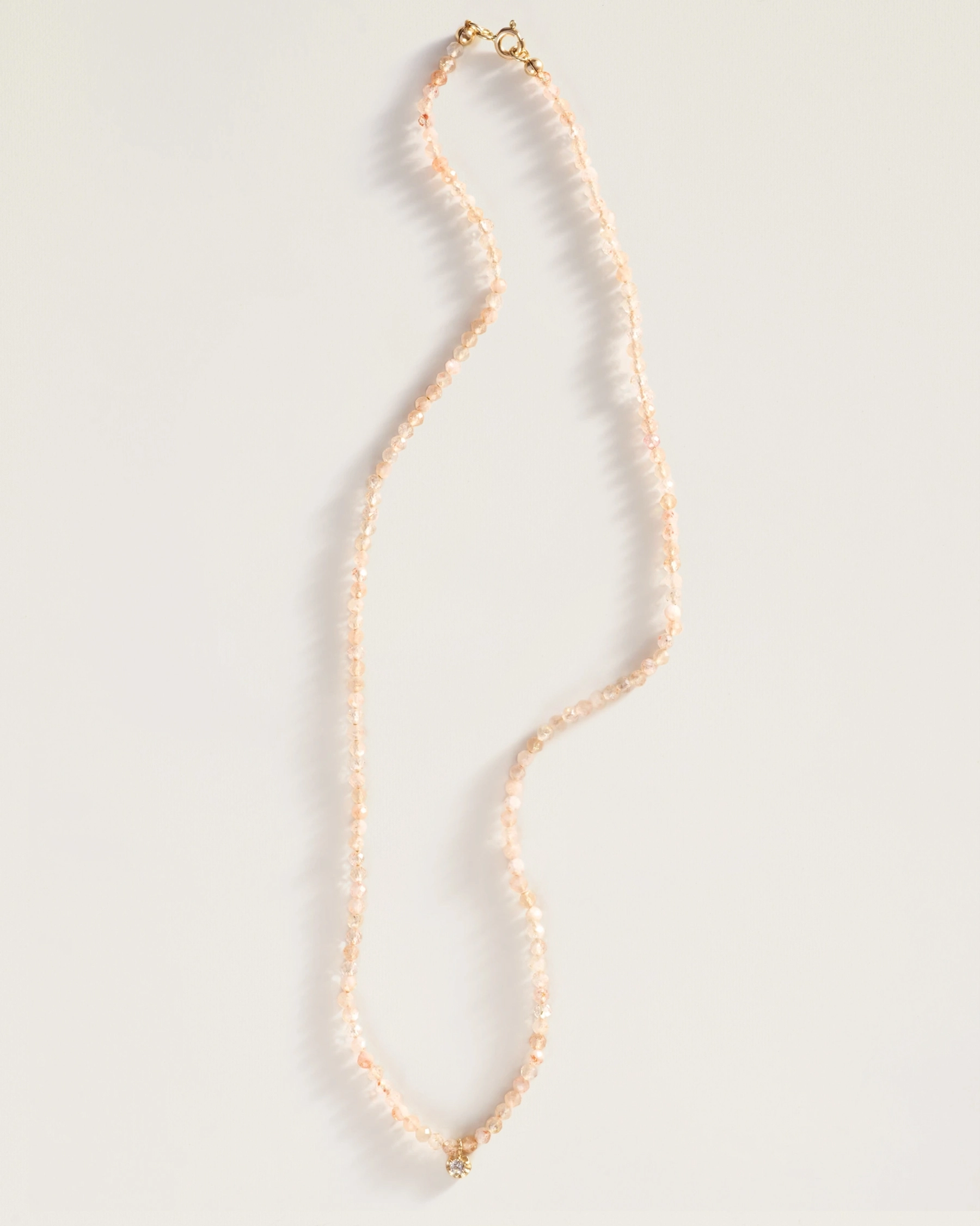 The Amulet Choker in Rose Quartz