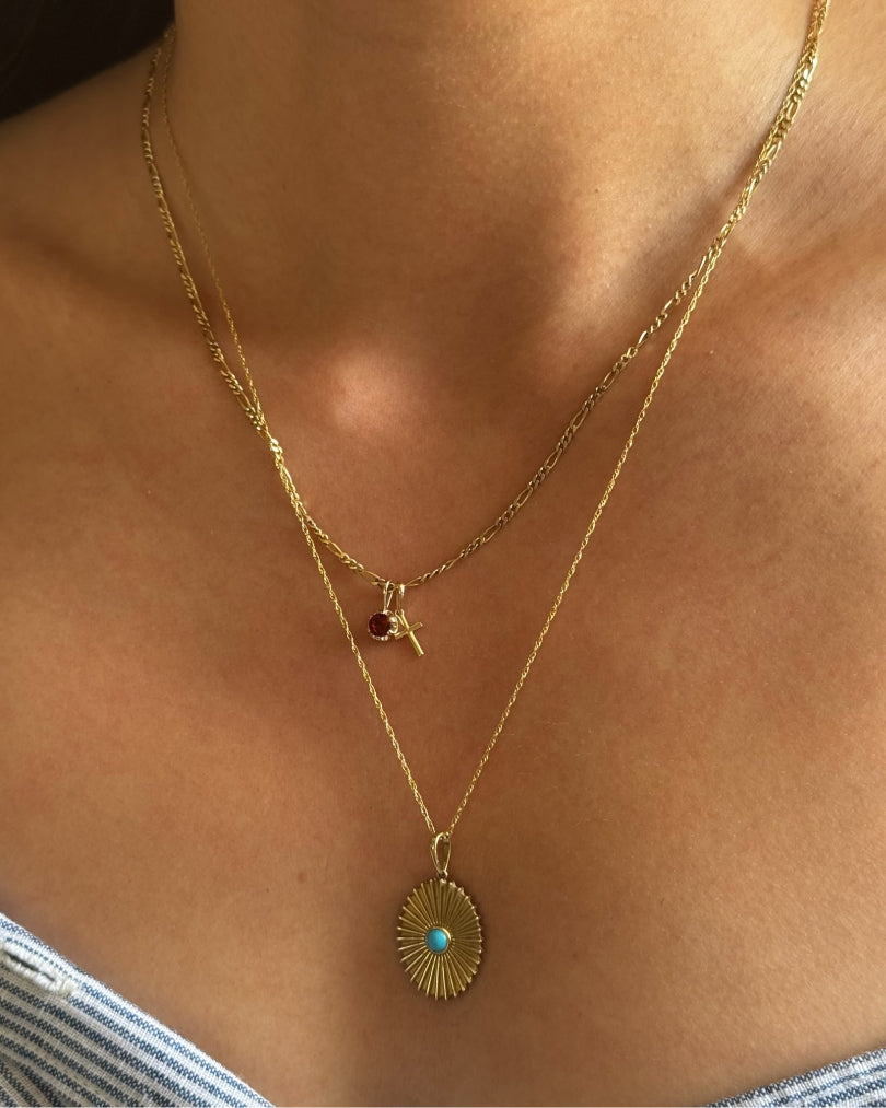 The March Birthstone Nova Pendant — Aquamarine