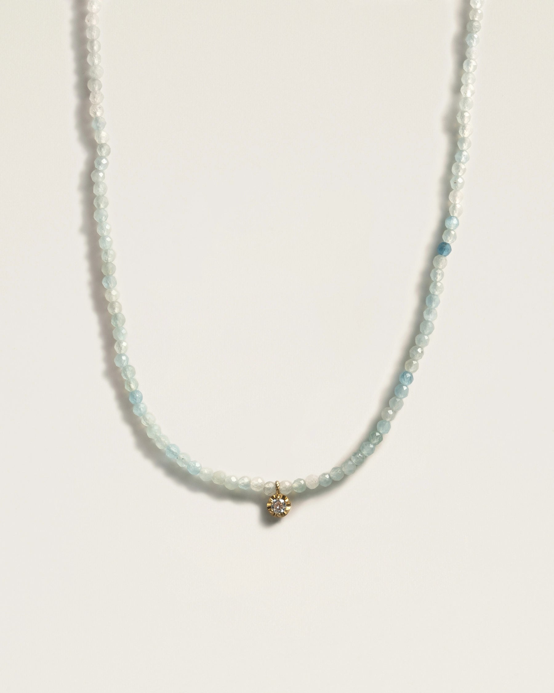 The Amulet Choker in Aquamarine