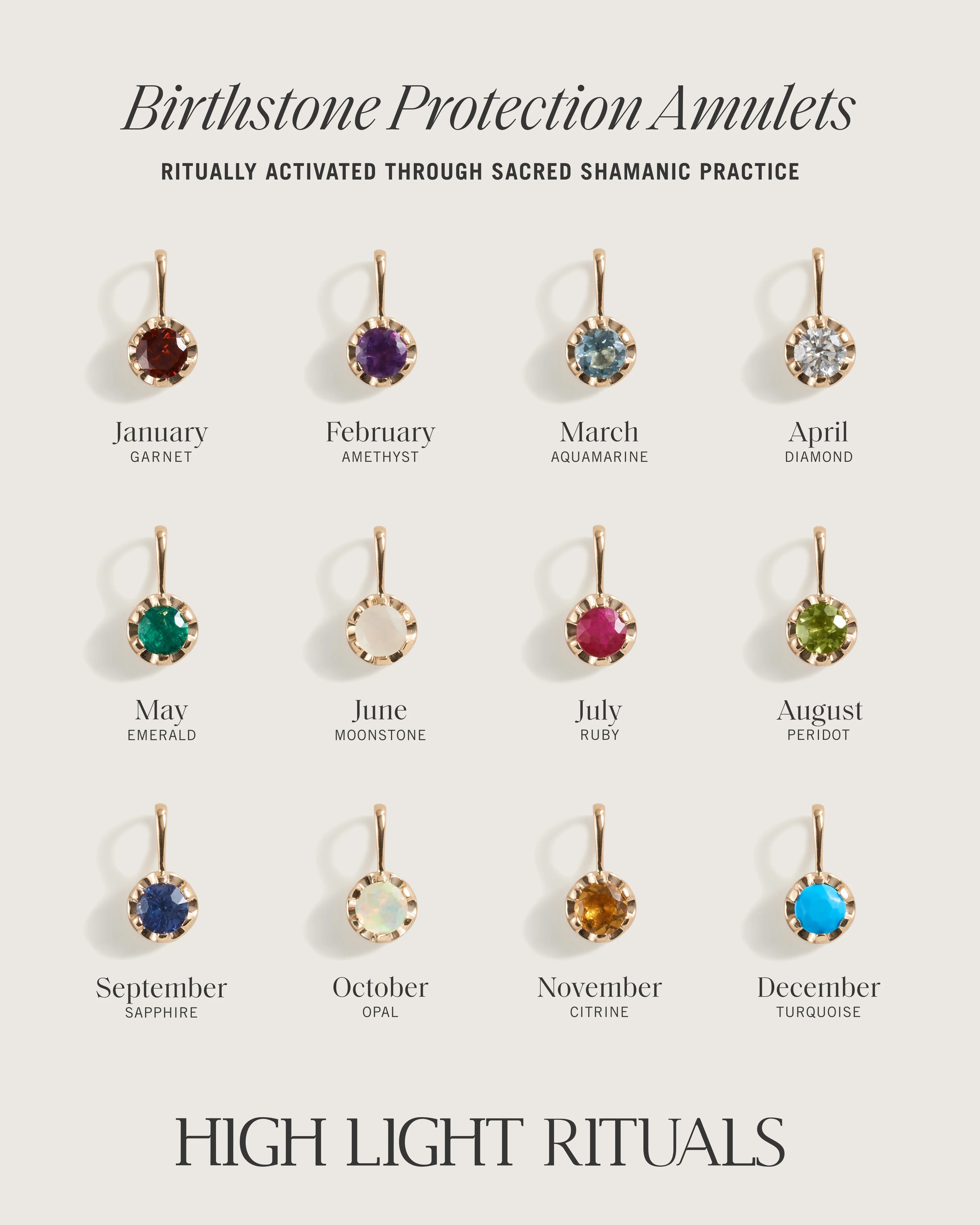 The January Birthstone Protection Amulet — Garnet