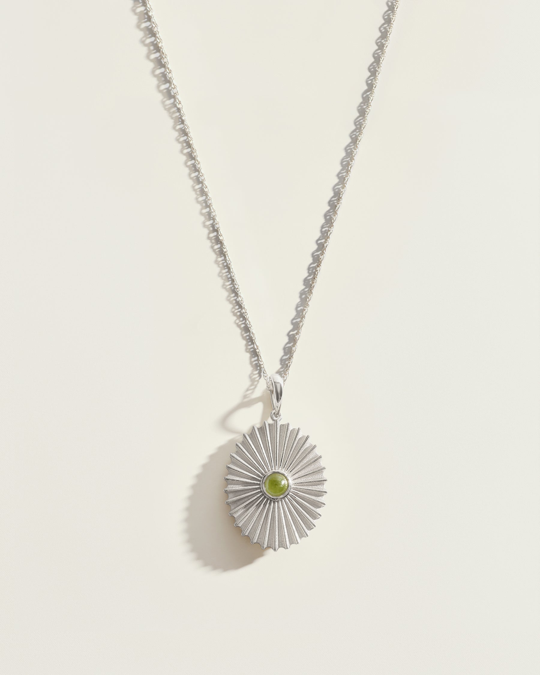 The August Birthstone Nova Pendant — Peridot
