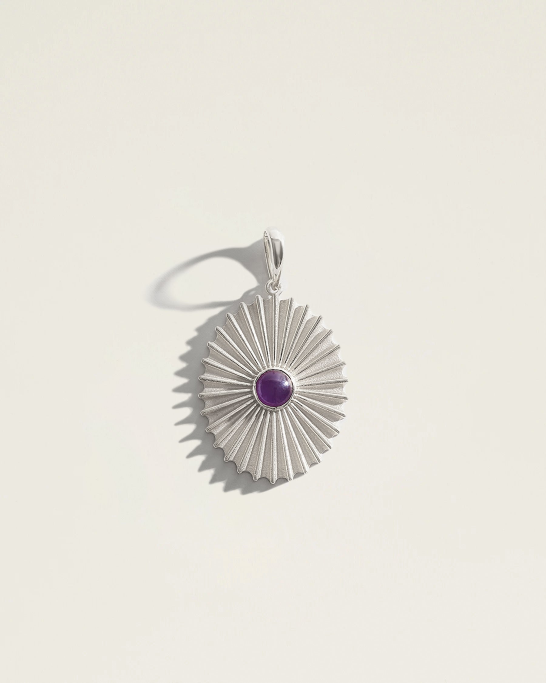 The February Birthstone Nova Pendant — Amethyst
