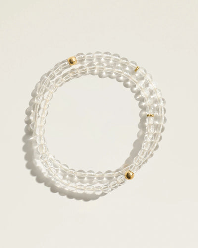 The Classic Bracelet in Clear Quartz