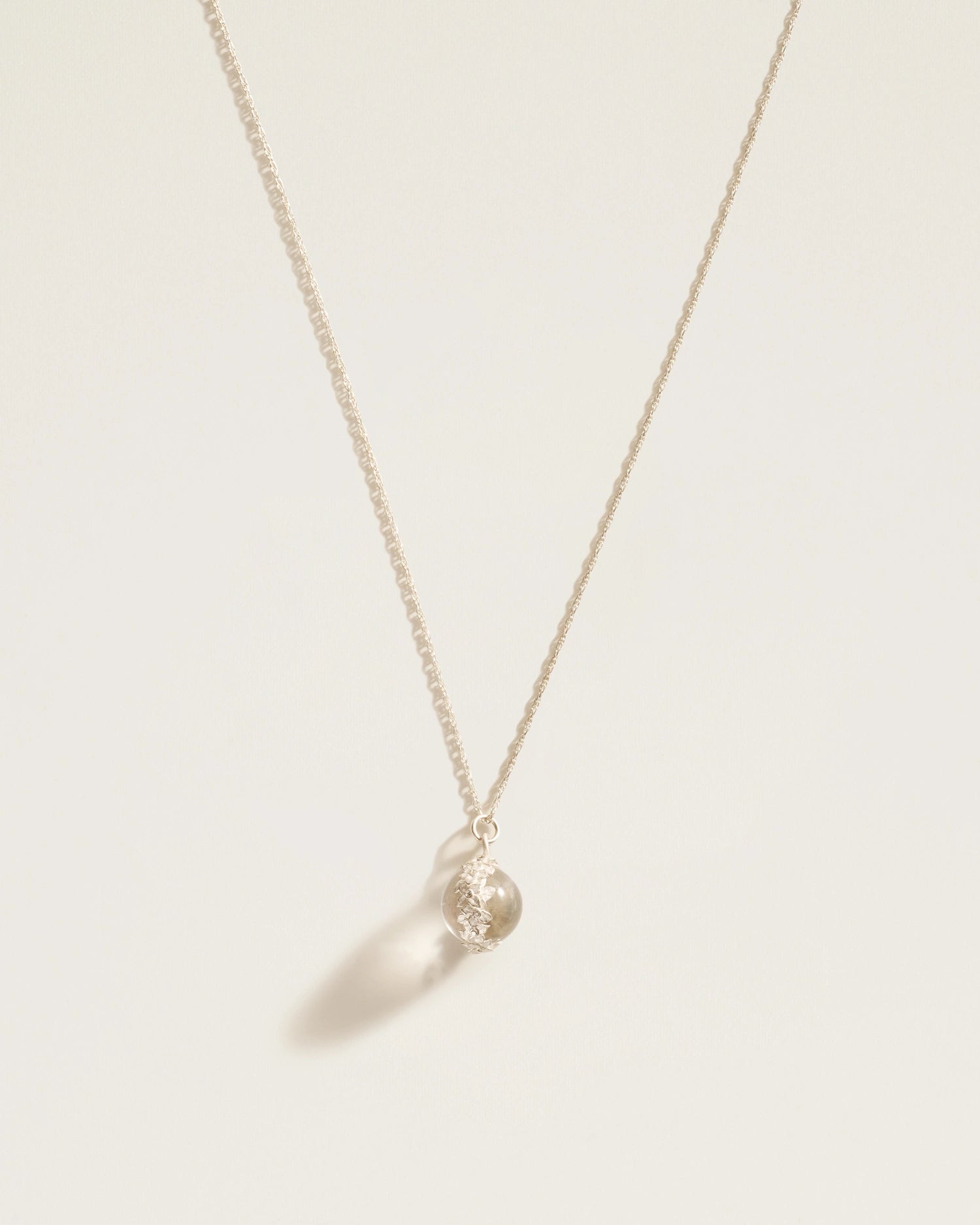 The Garden Pendant in Clear Quartz