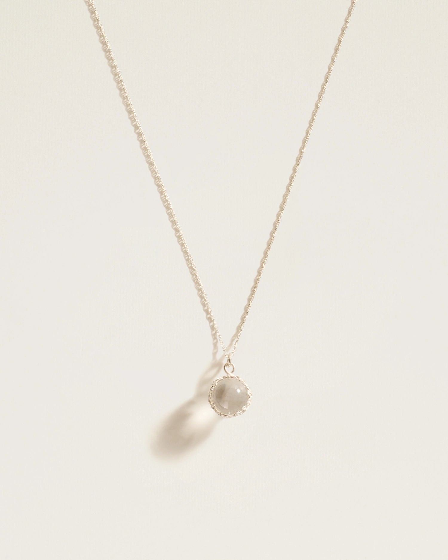 The Garden Pendant in Clear Quartz