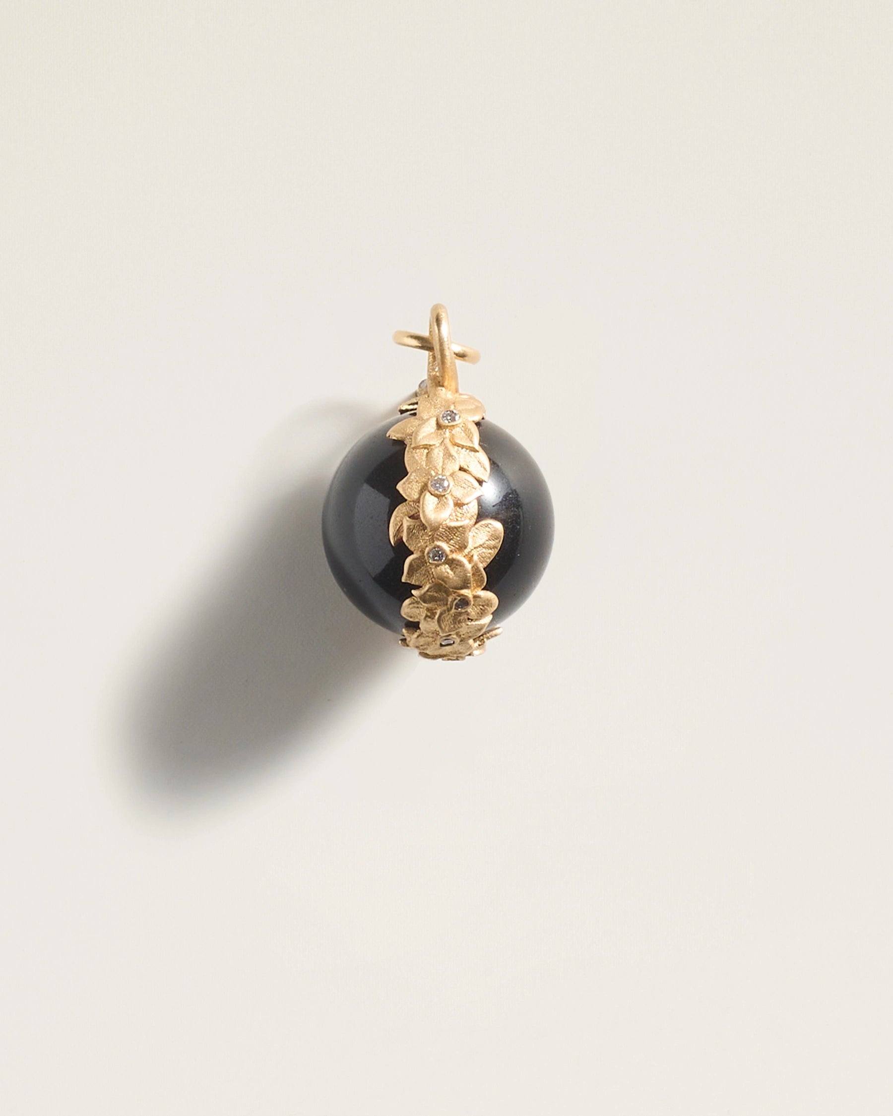 The Garden Pendant in Black Obsidian