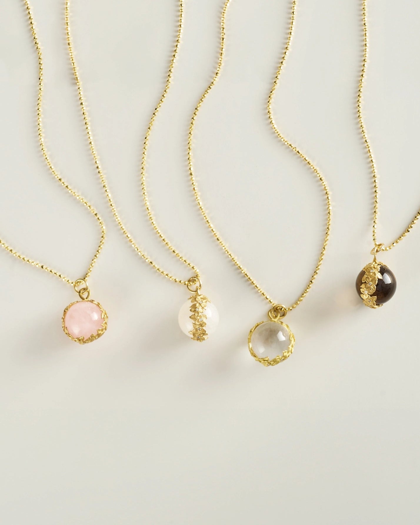 The Garden Pendant in Clear Quartz
