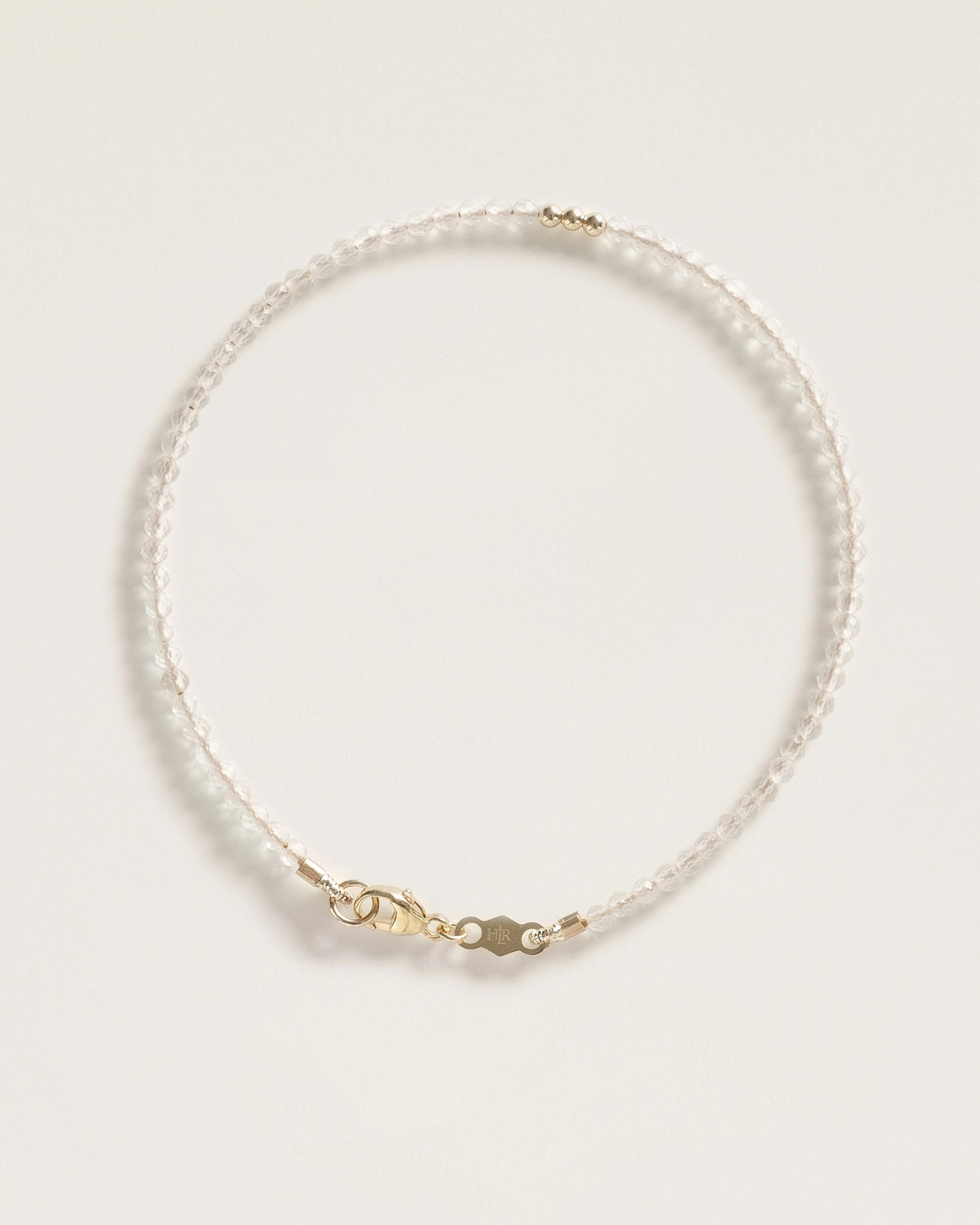 The April Birthstone Energy Bracelet — Clear Quartz