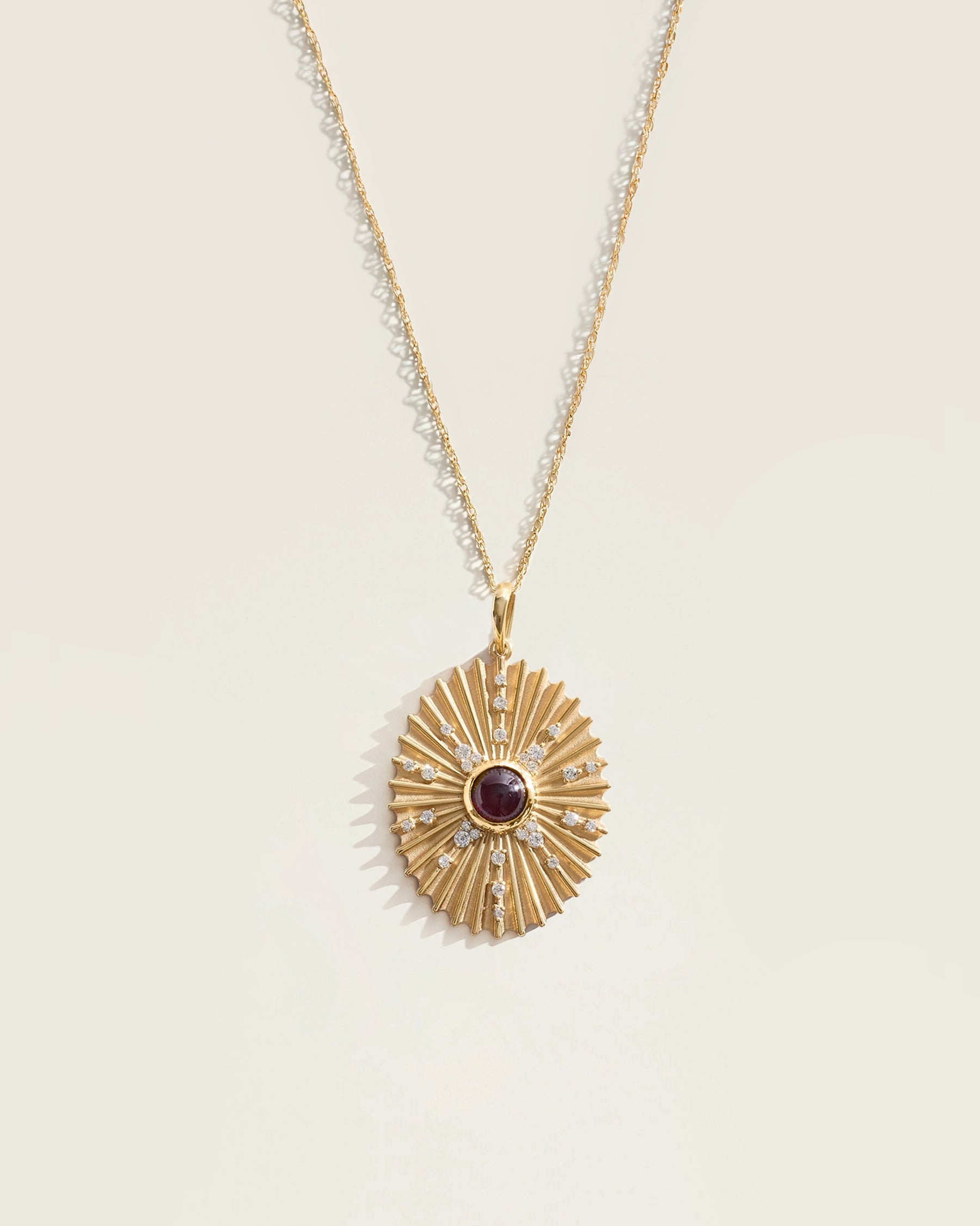 The January Birthstone Supernova Pendant — Garnet