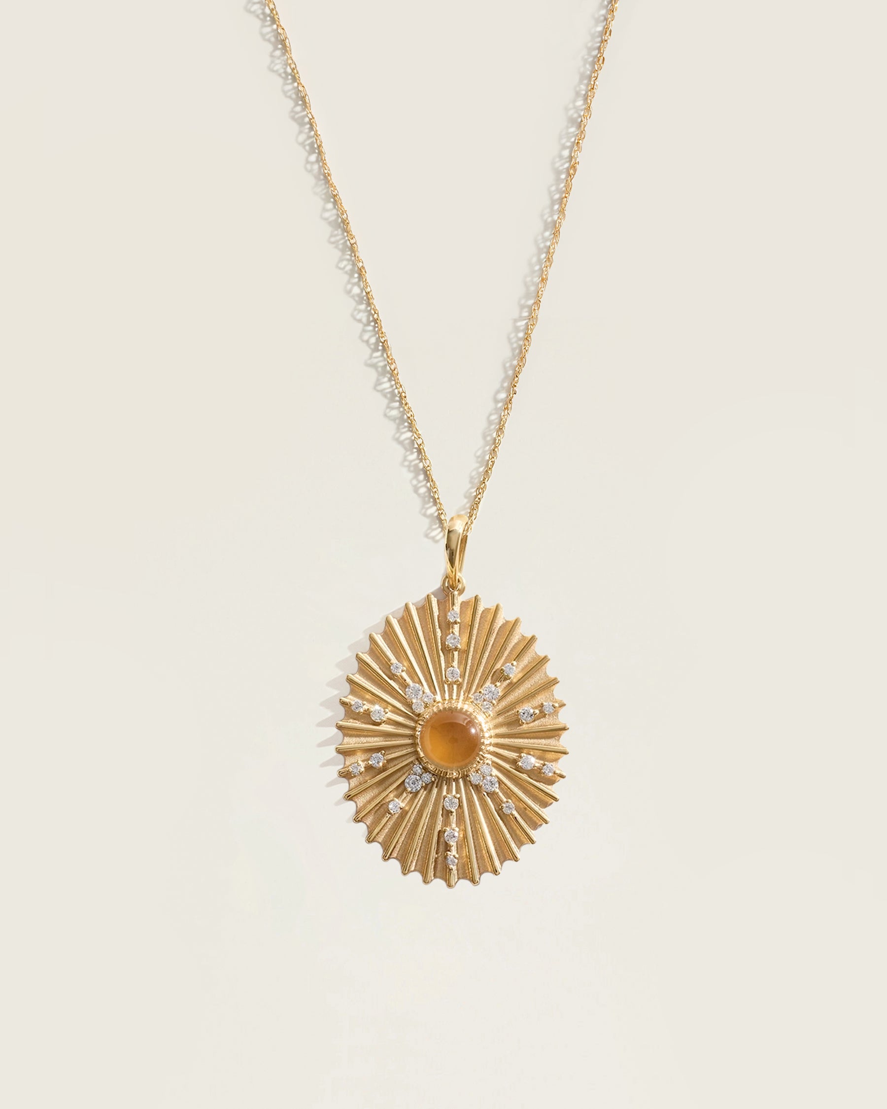 The November Birthstone Supernova Pendant — Citrine
