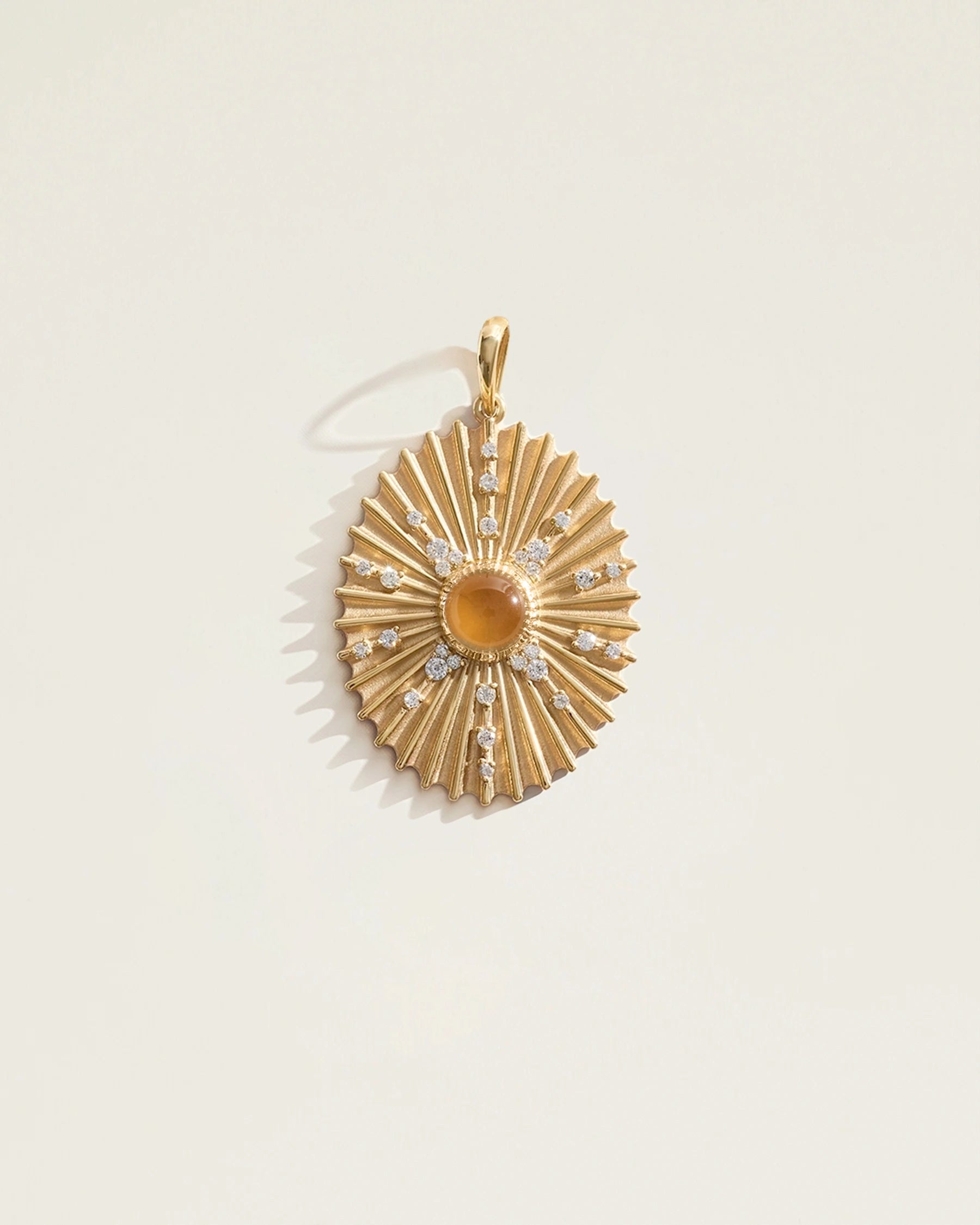 The November Birthstone Supernova Pendant — Citrine