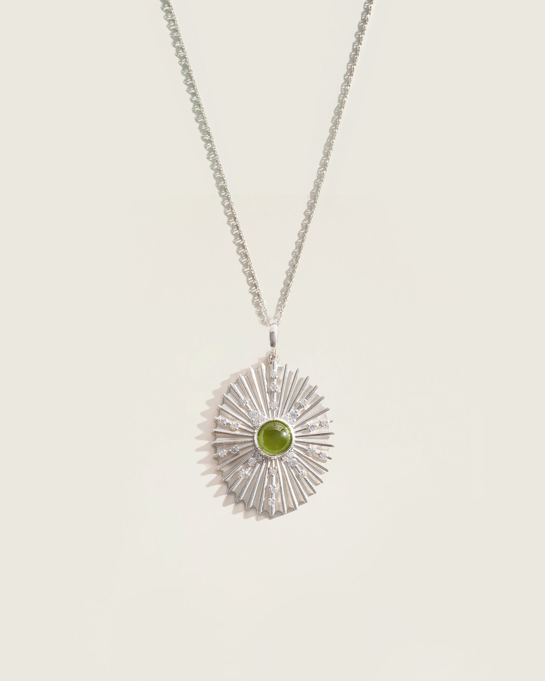 The August Birthstone Supernova Pendant — Peridot