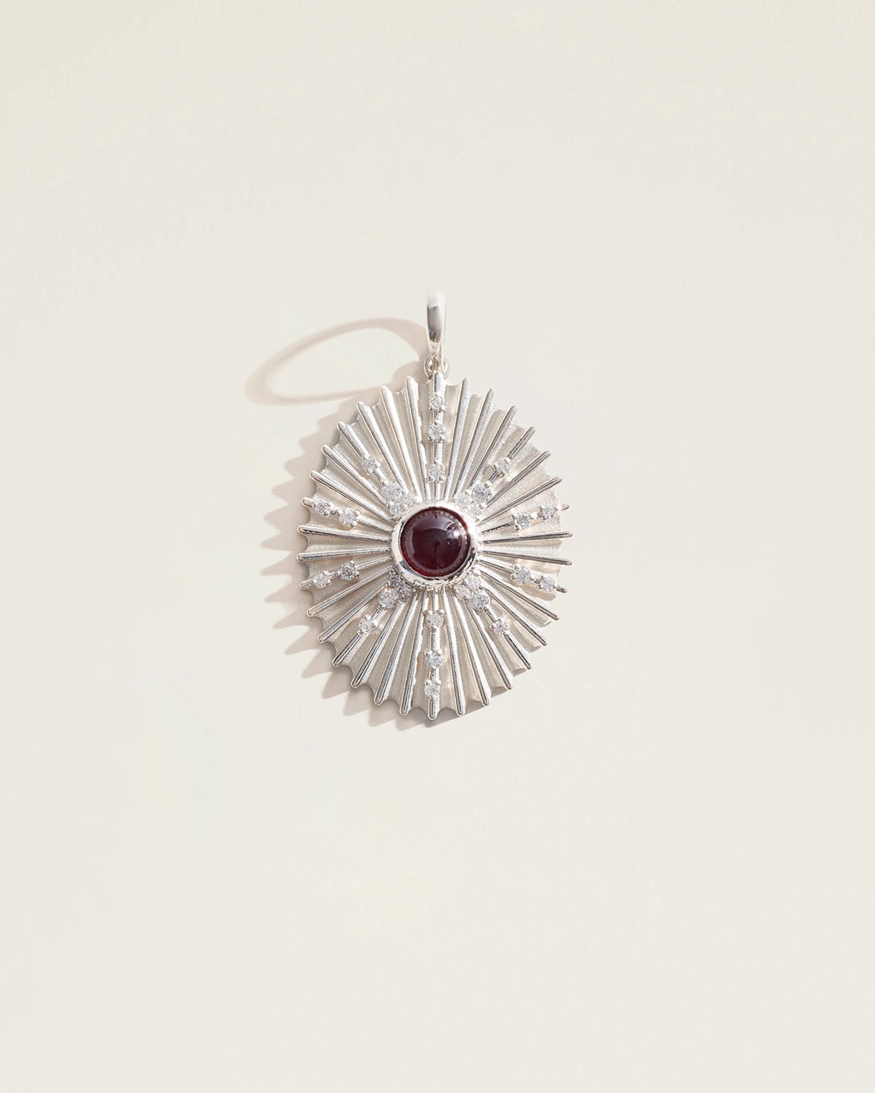 The January Birthstone Supernova Pendant — Garnet