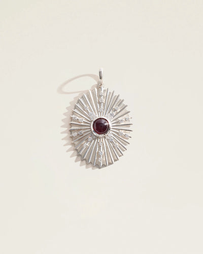 The January Birthstone Supernova Pendant — Garnet