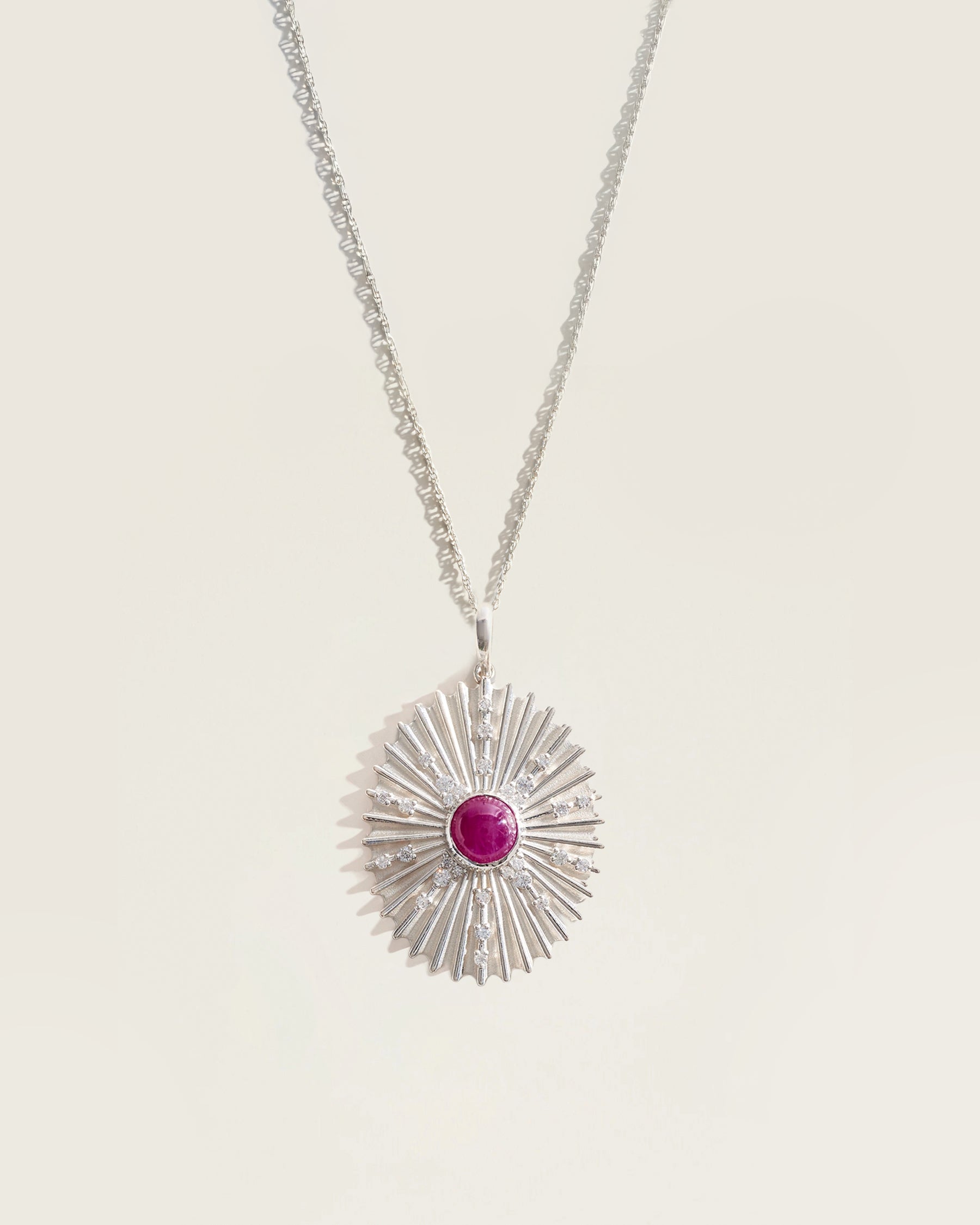 The July Birthstone Supernova Pendant — Ruby