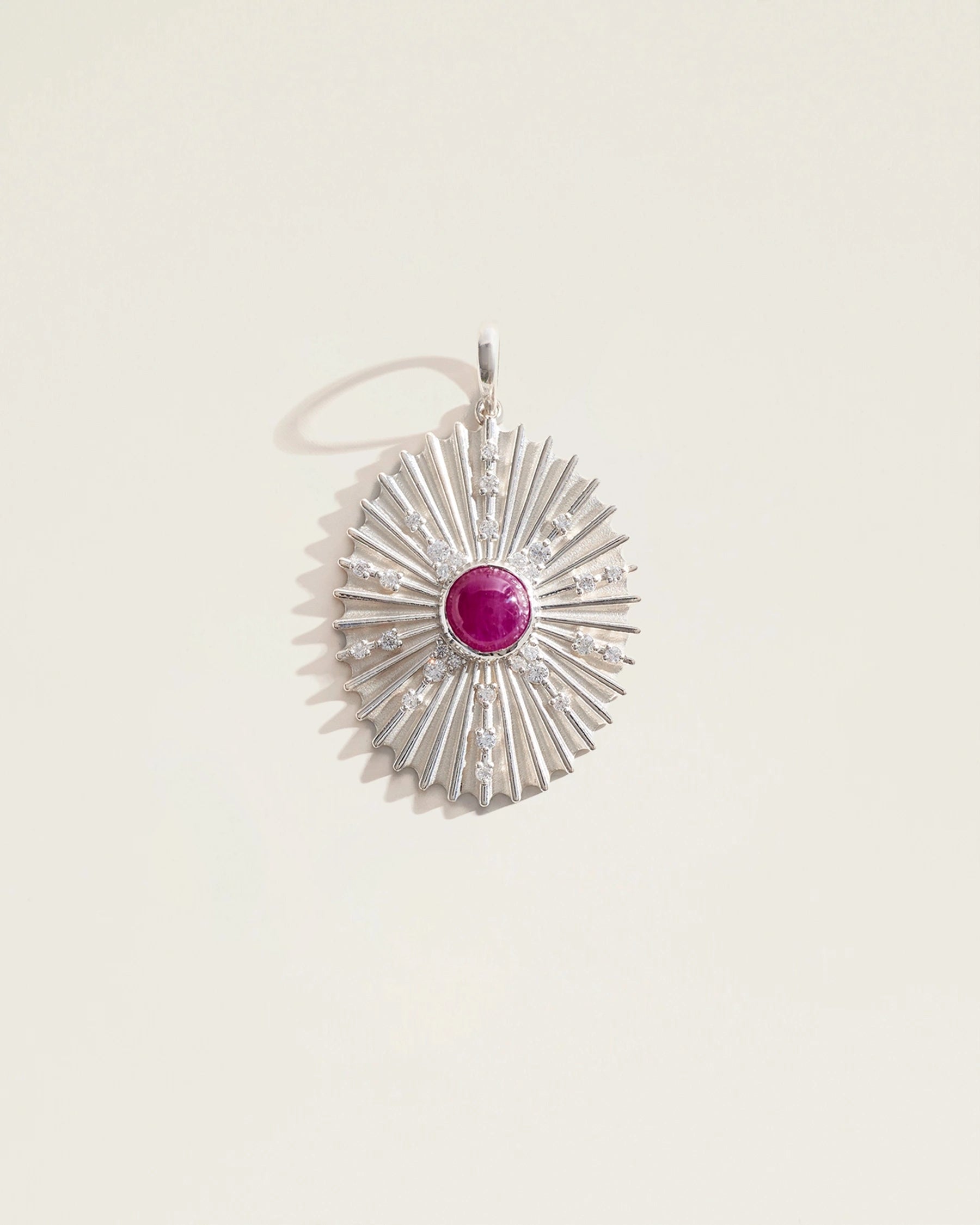 The July Birthstone Supernova Pendant — Ruby