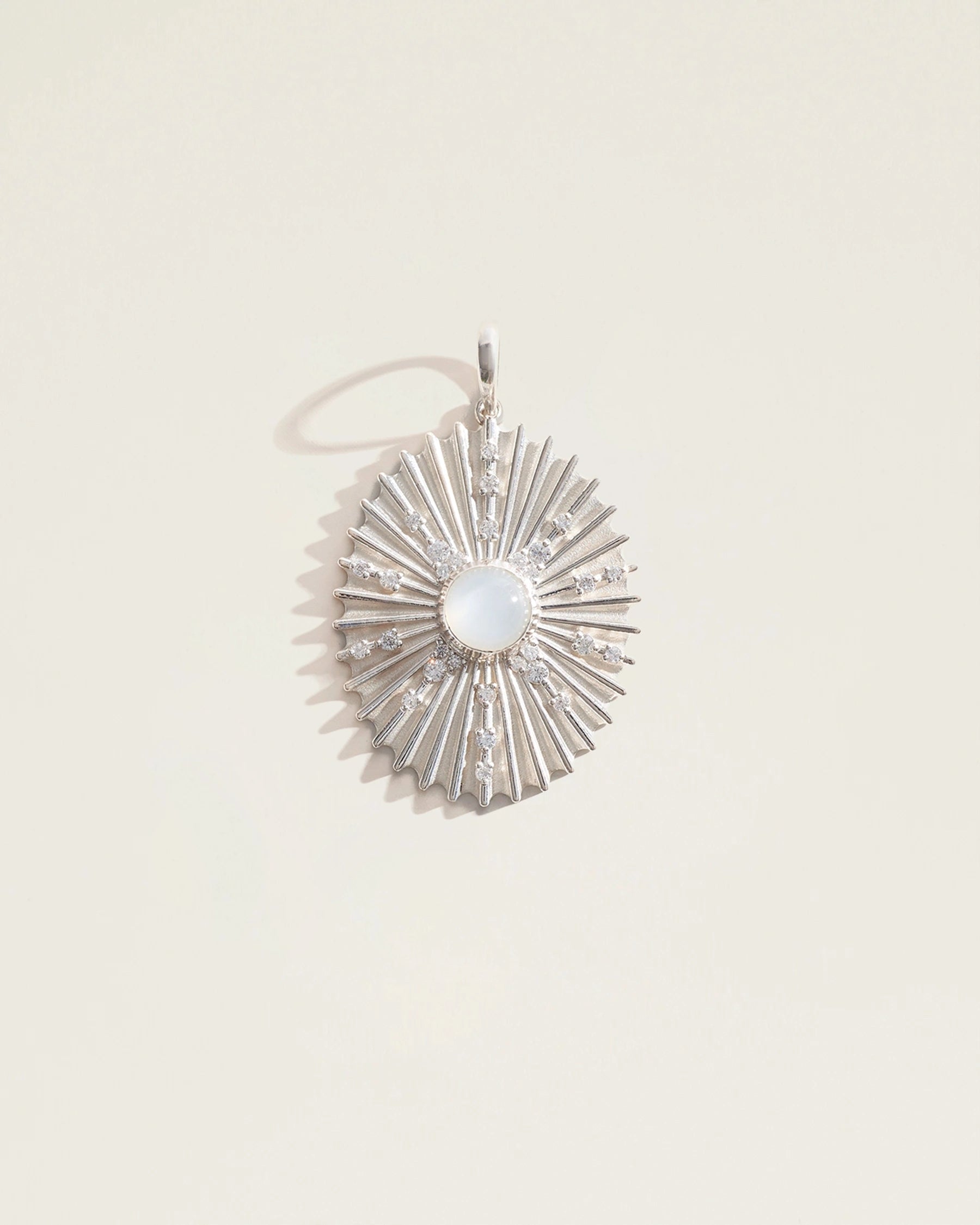 The June Birthstone Supernova Pendant — Moonstone