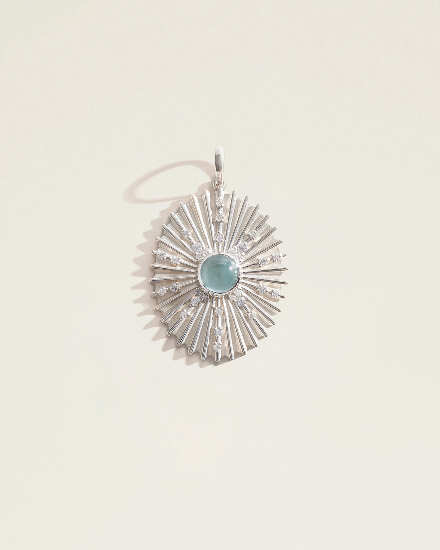 The March Birthstone Supernova Pendant — Aquamarine