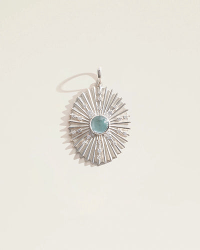 The March Birthstone Supernova Pendant — Aquamarine