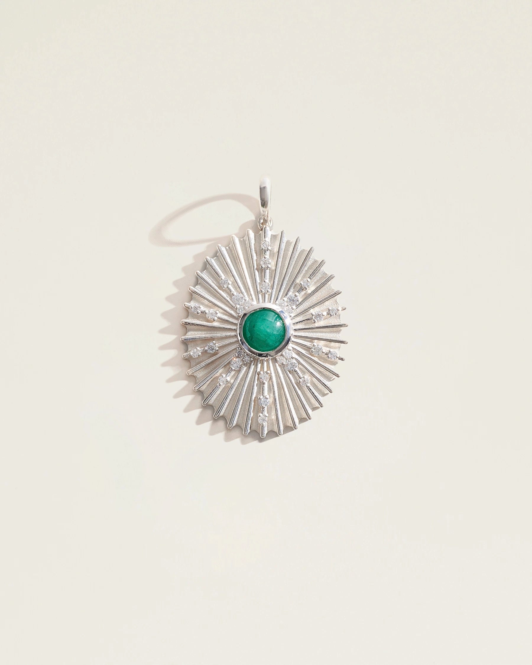 The May Birthstone Supernova Pendant — Emerald