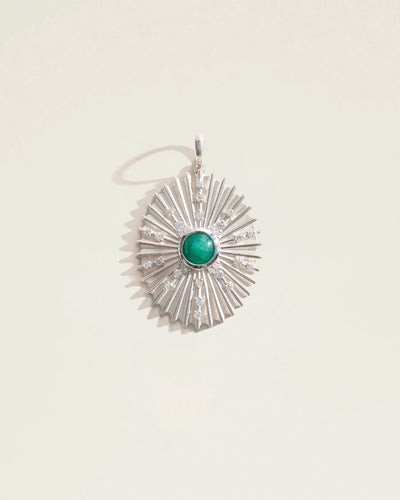 The May Birthstone Supernova Pendant — Emerald