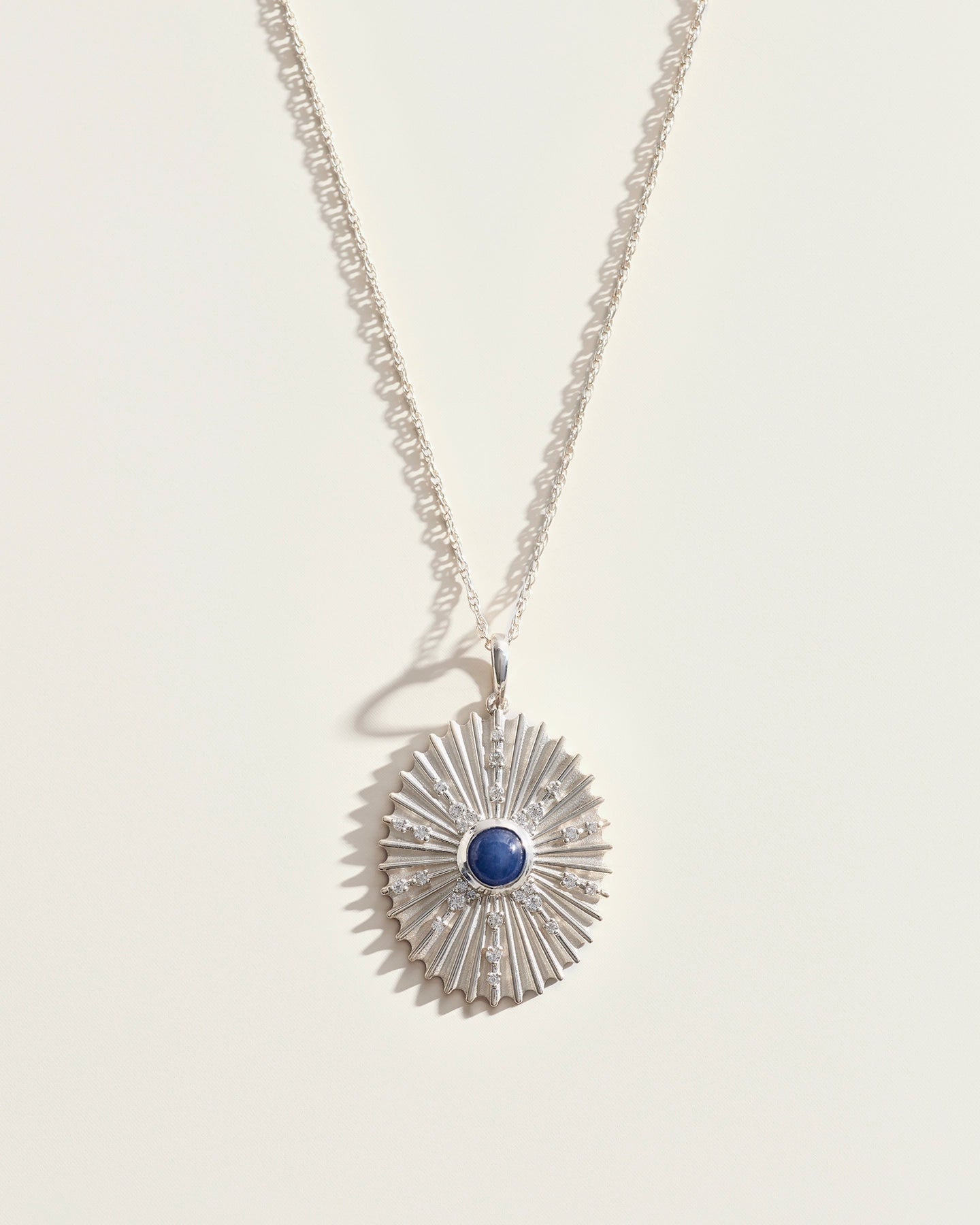 The September Birthstone Supernova Pendant — Sapphire