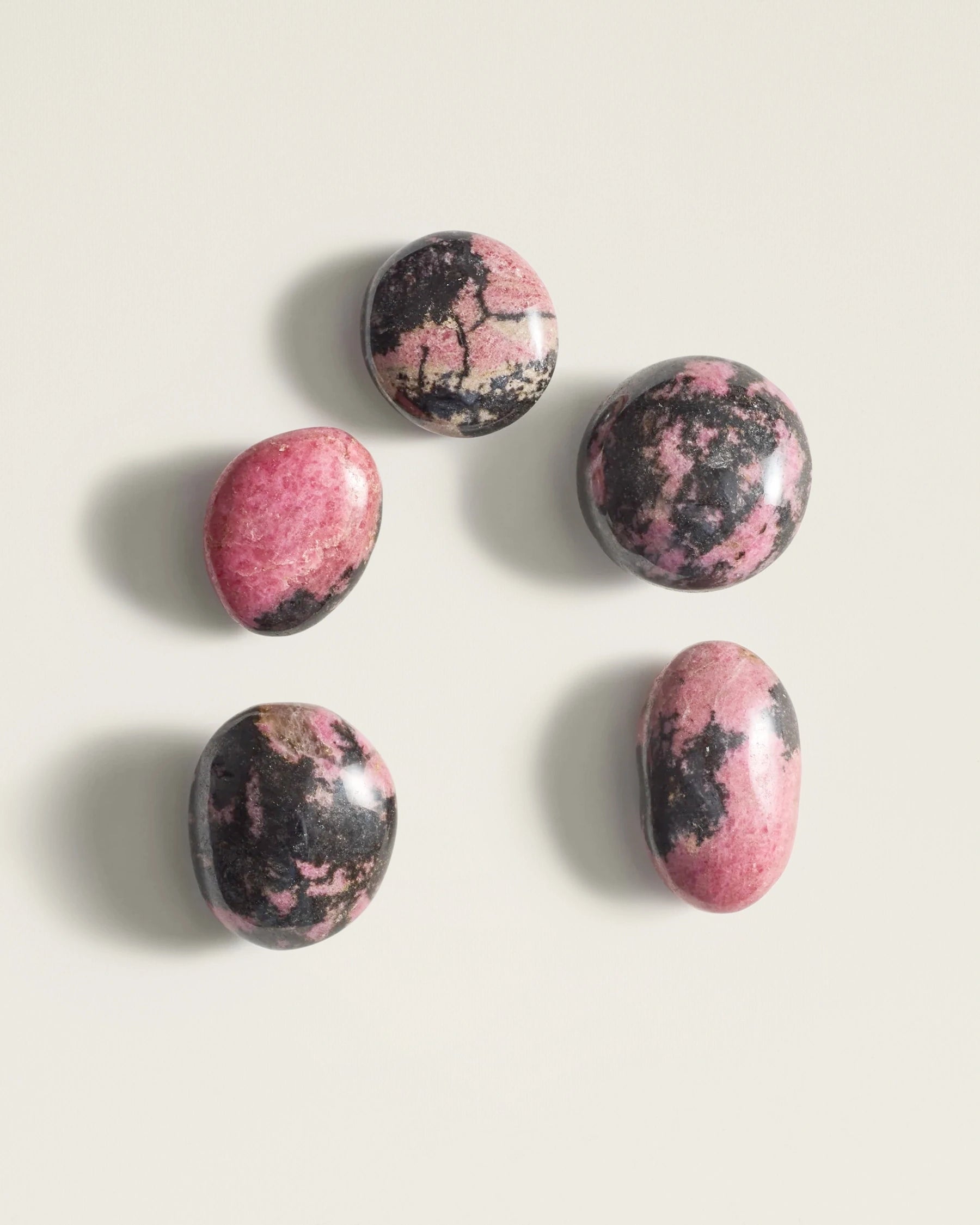 The Rhodonite Palm Stone