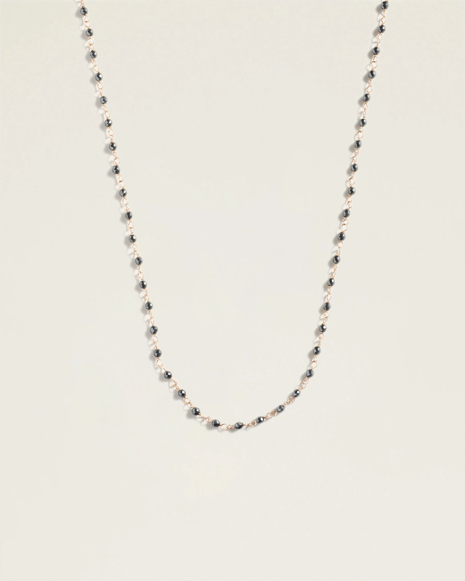 The Sacred Layer of Stability Necklace – Hematite