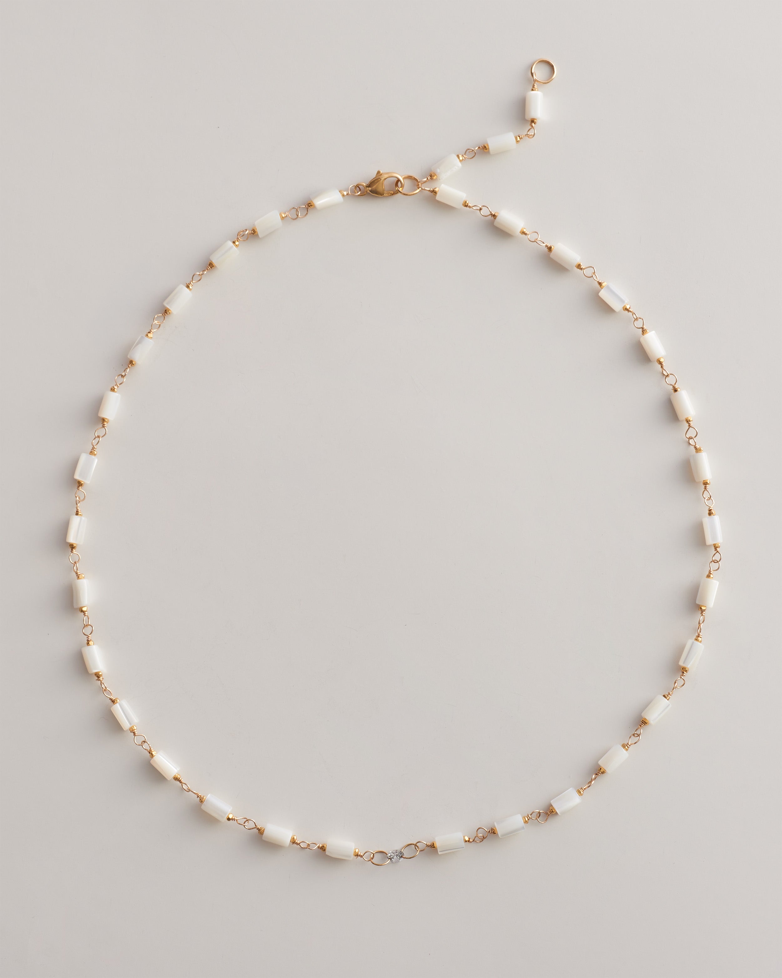 The Sea Star Necklace in Mother of Pearl