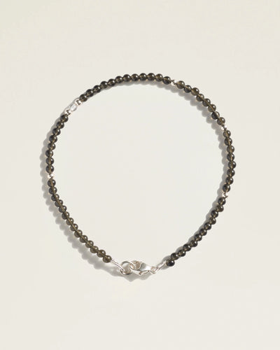 The Seeds of Safety Bracelet — Black Obsidian