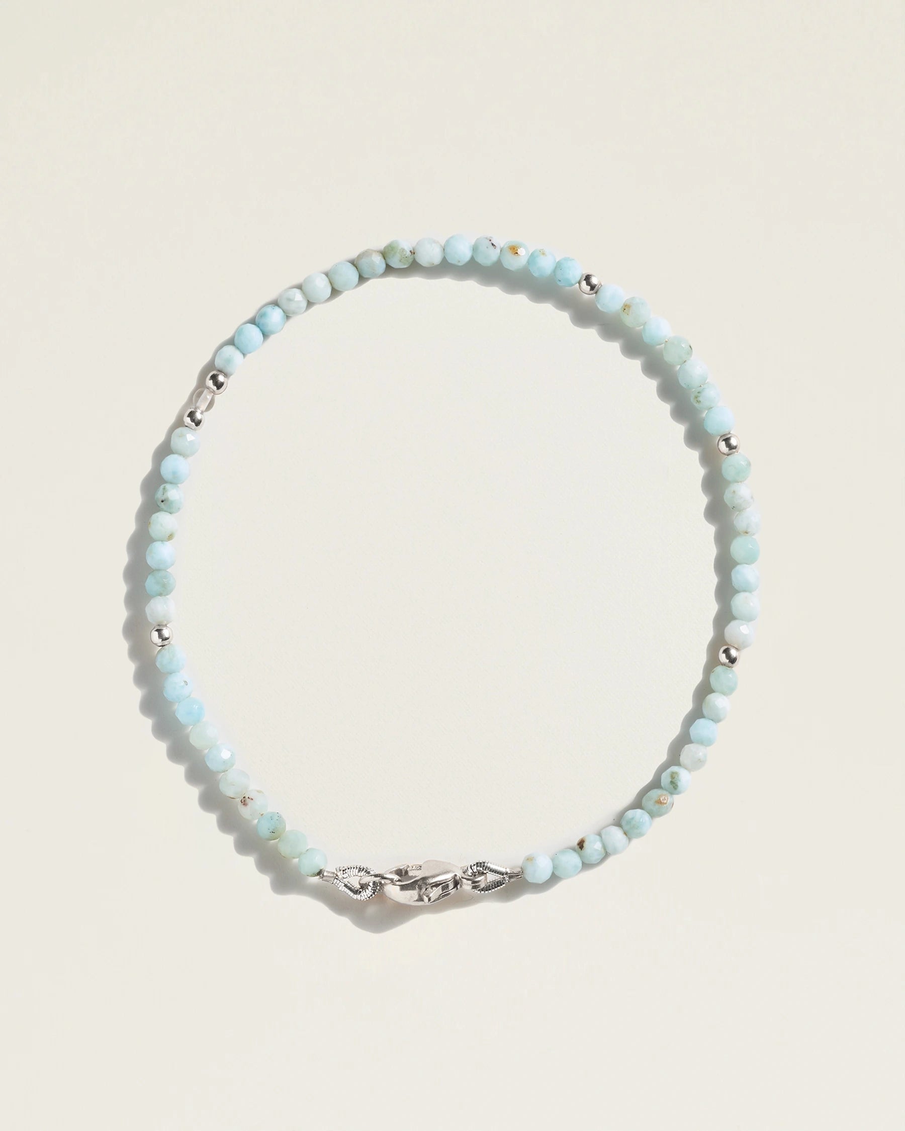 The Seeds of Flow Bracelet — Larimar