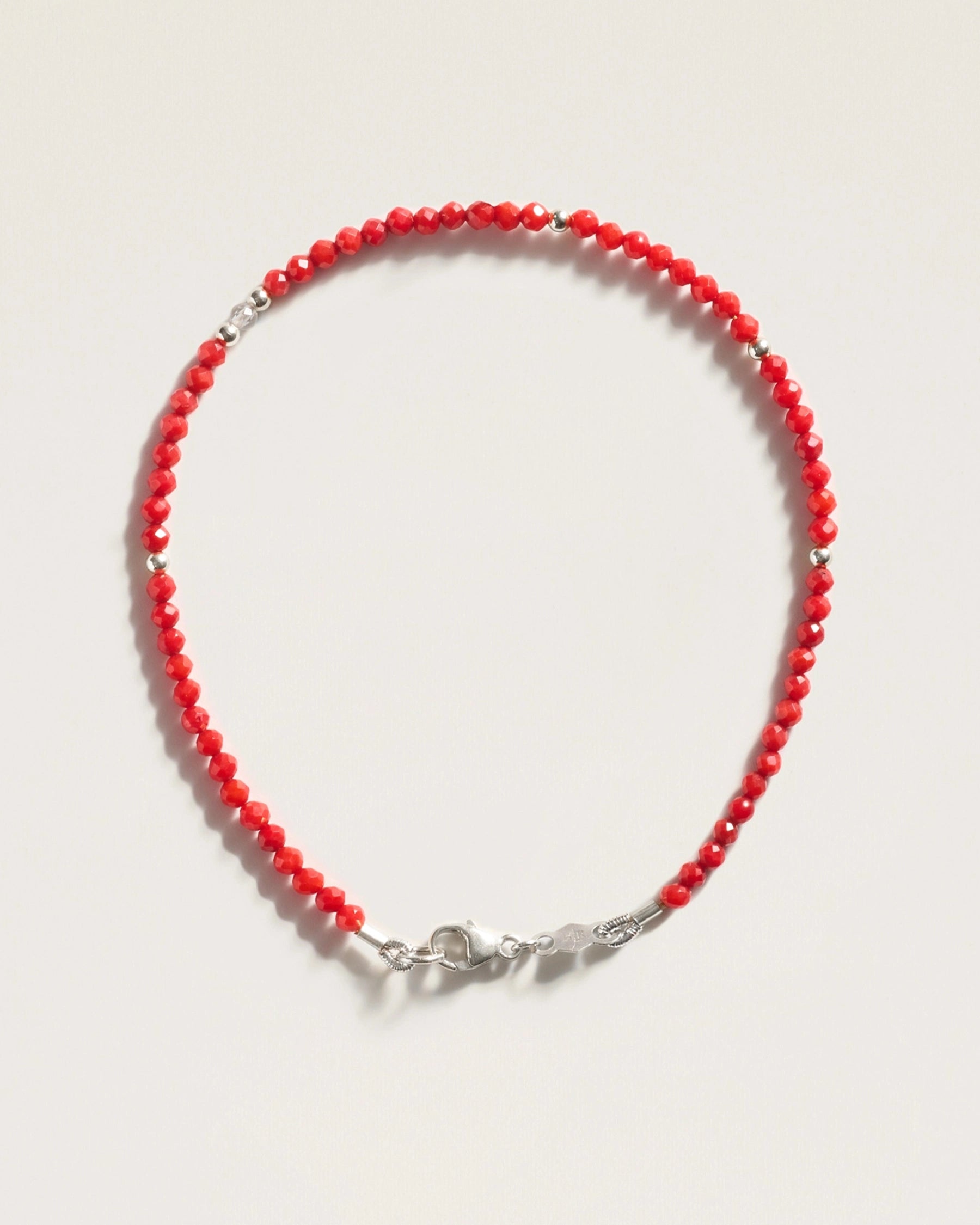 The Seeds of Aligned Action Bracelet — Red Coral