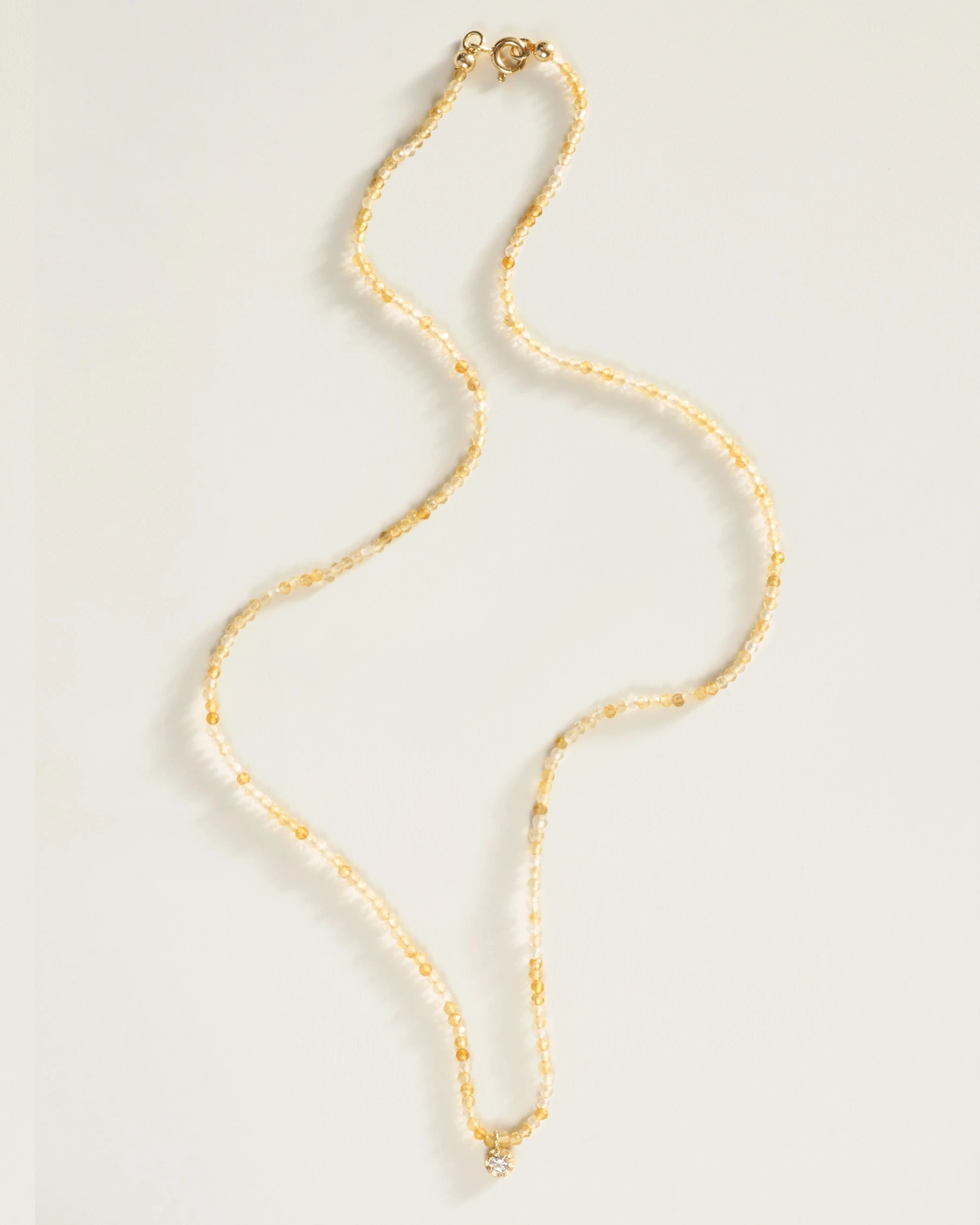 The Amulet Choker in Citrine