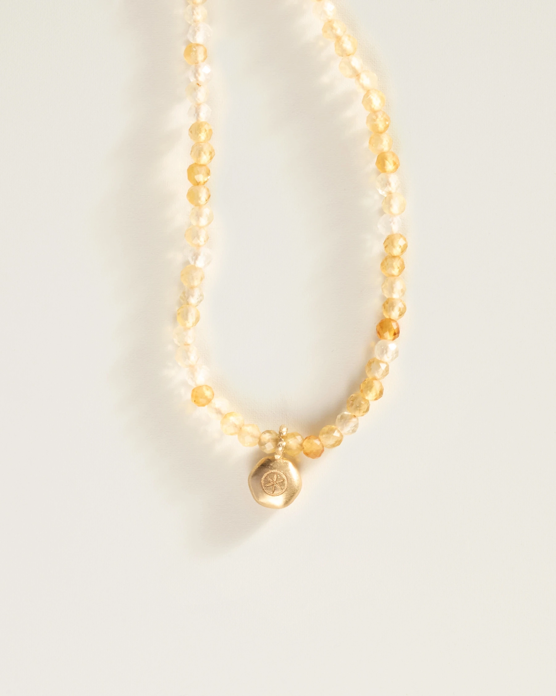 The Amulet Choker in Citrine