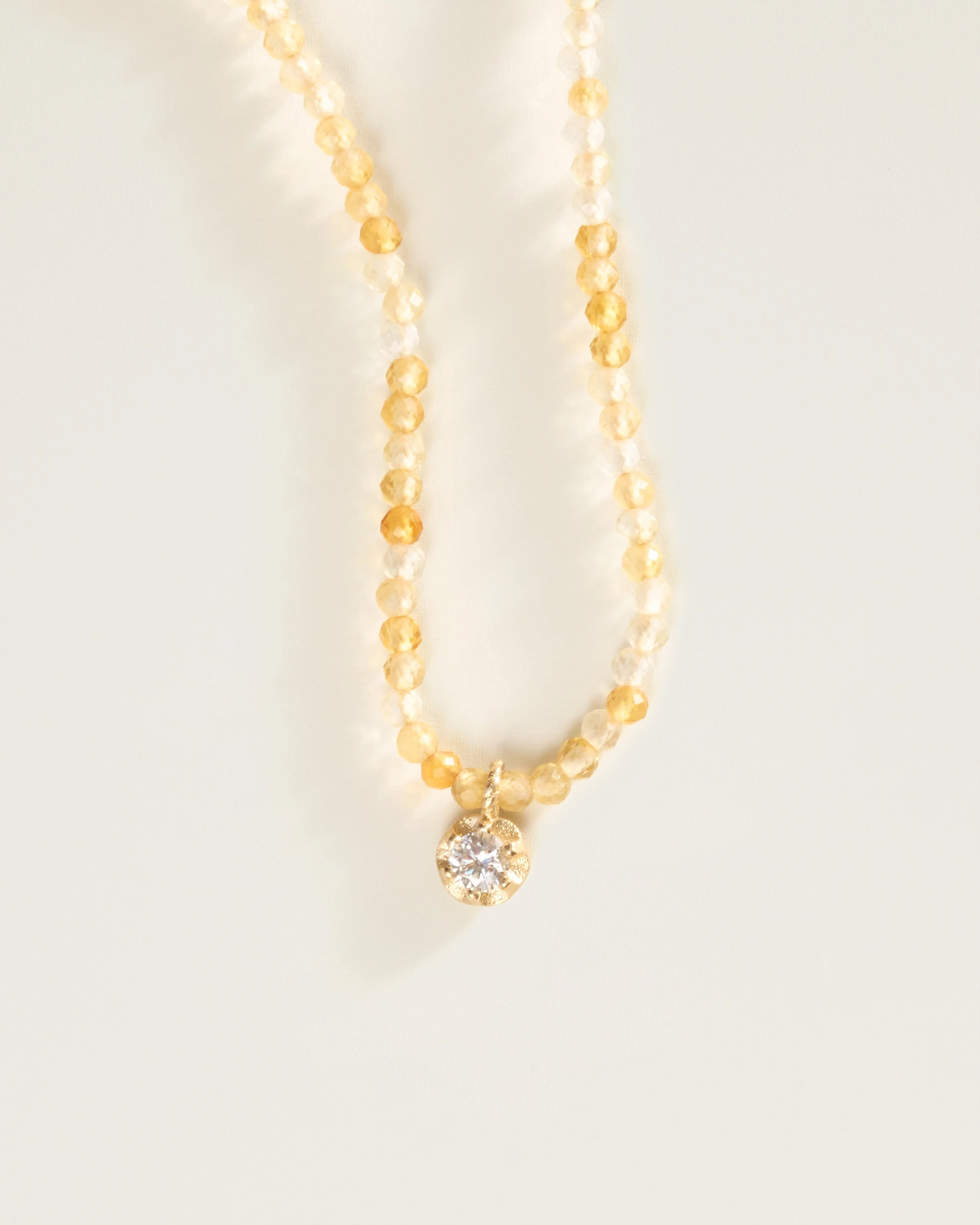 The Amulet Choker in Citrine