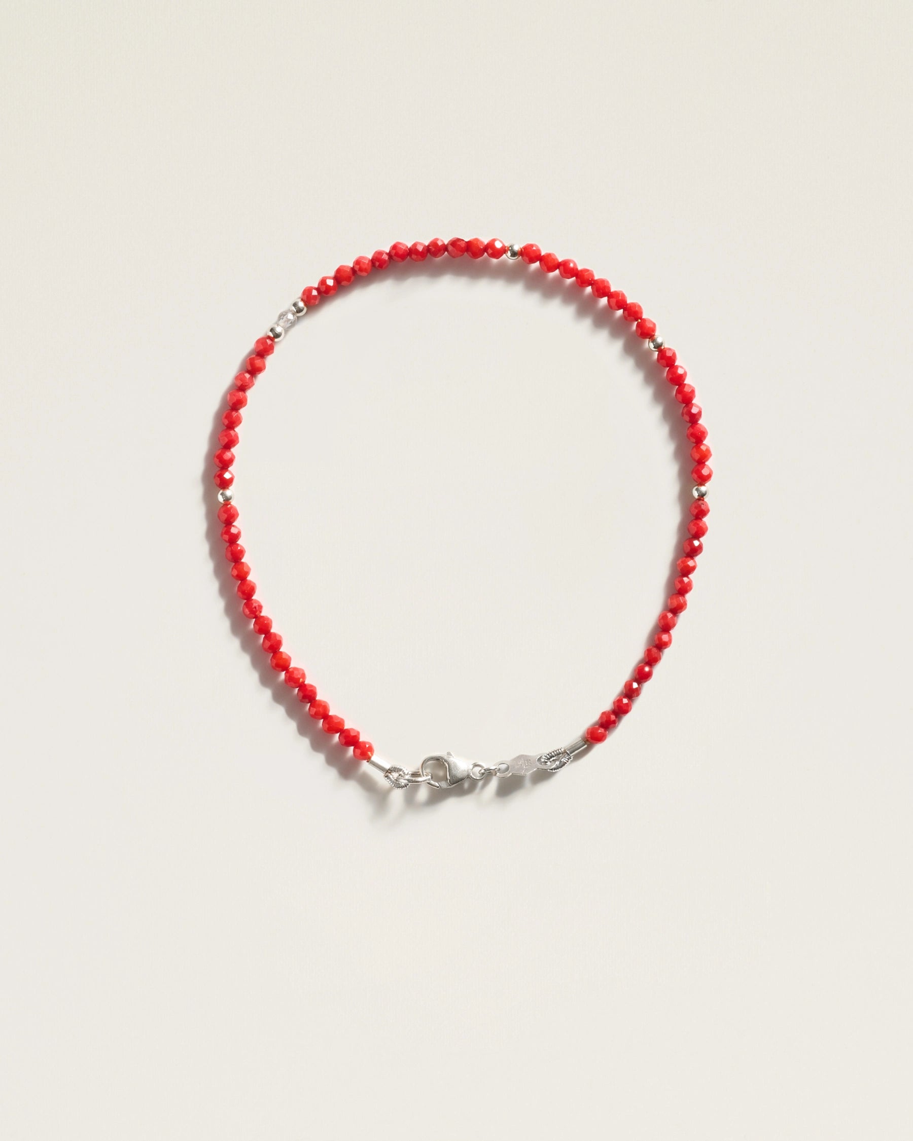 The Seeds of Aligned Action Bracelet — Red Coral