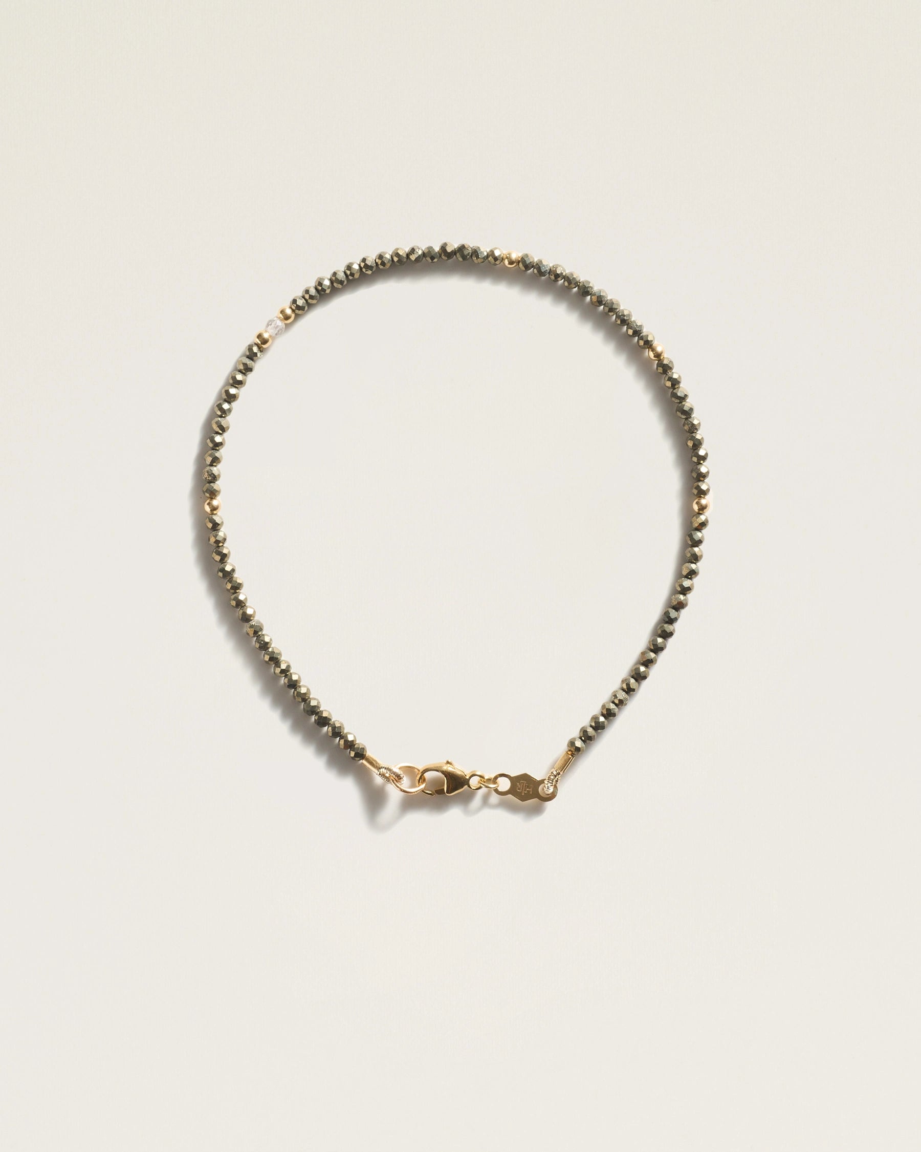 The Seeds of Strength Bracelet — Pyrite