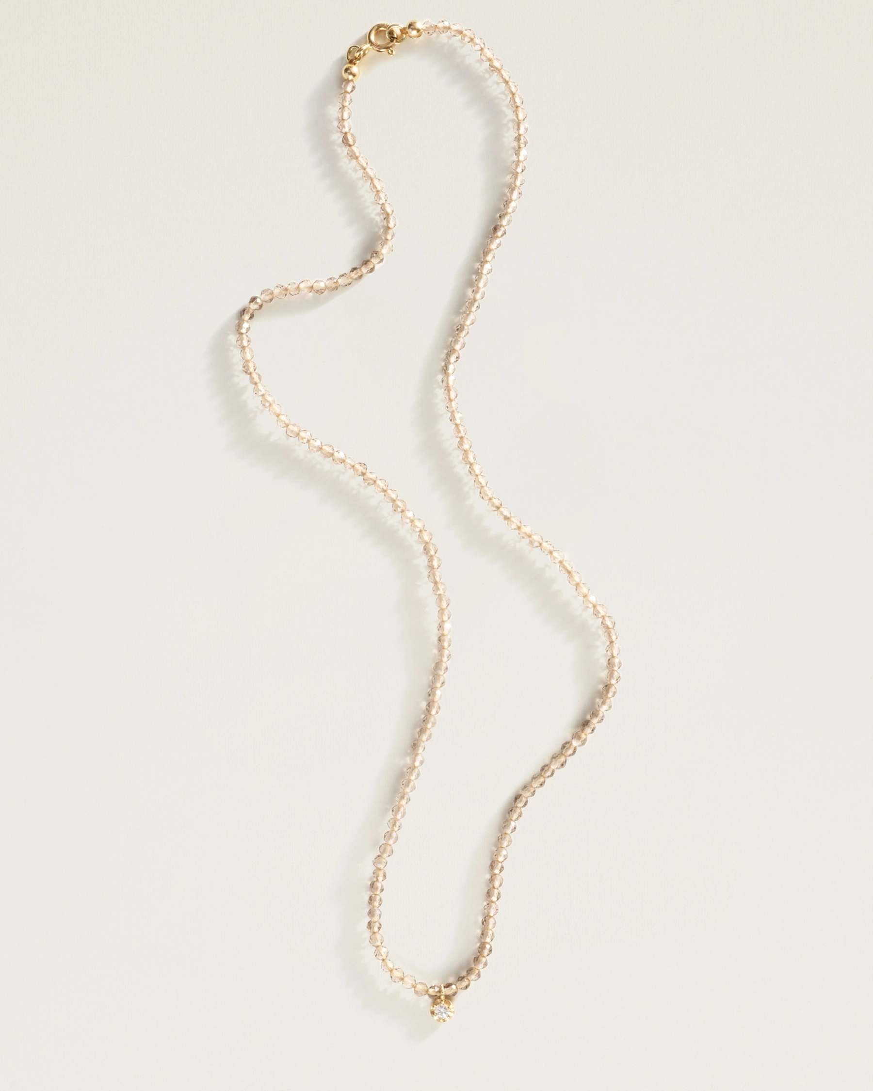 The Amulet Choker in Smoky Quartz