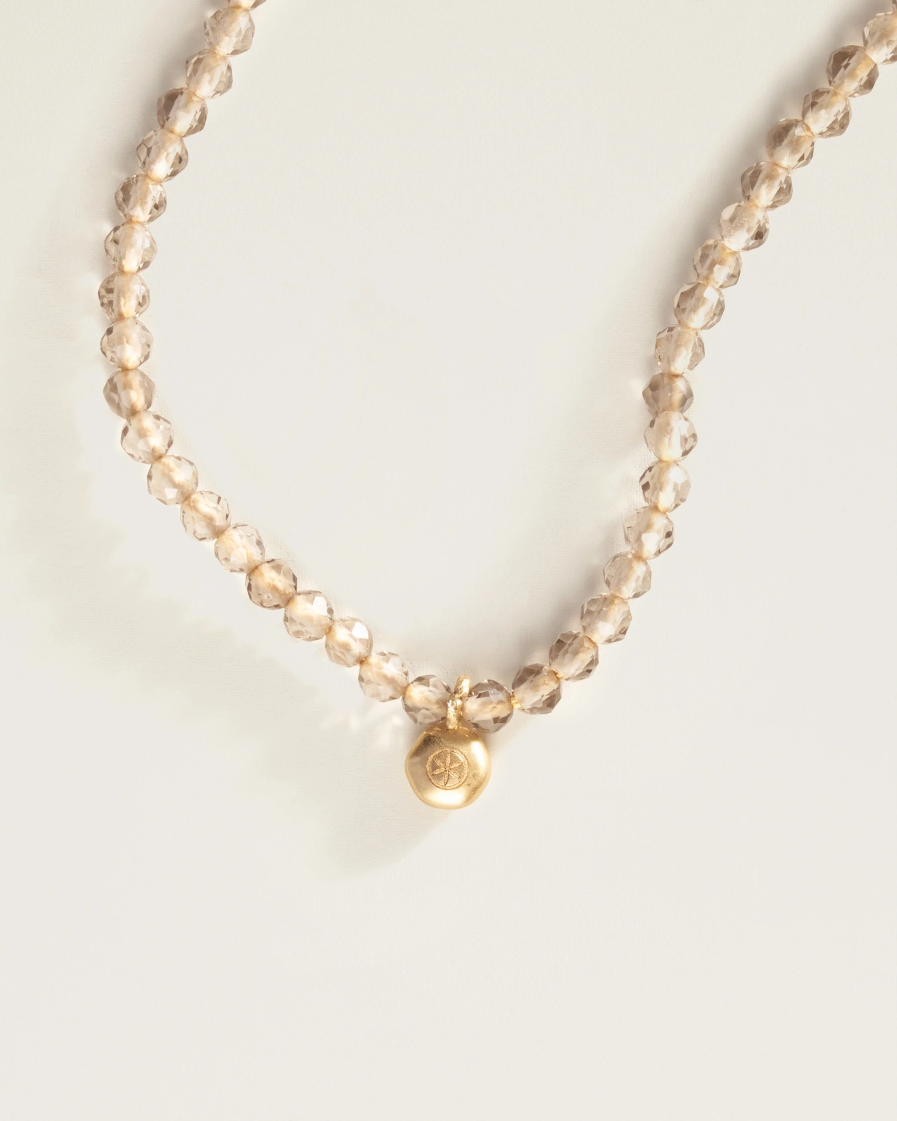 The Amulet Choker in Smoky Quartz