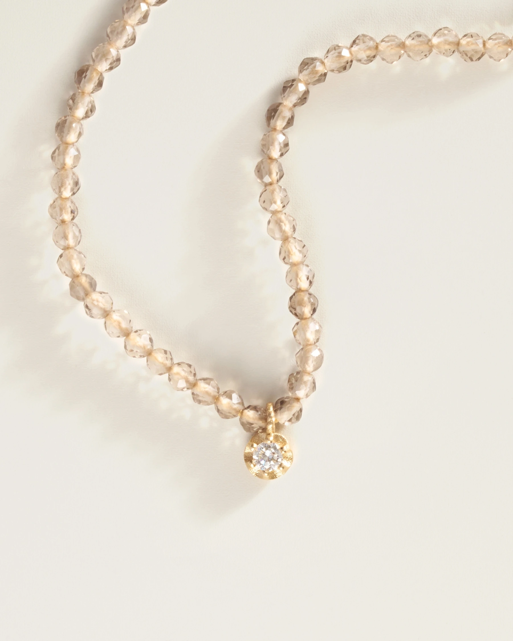 The Amulet Choker in Smoky Quartz
