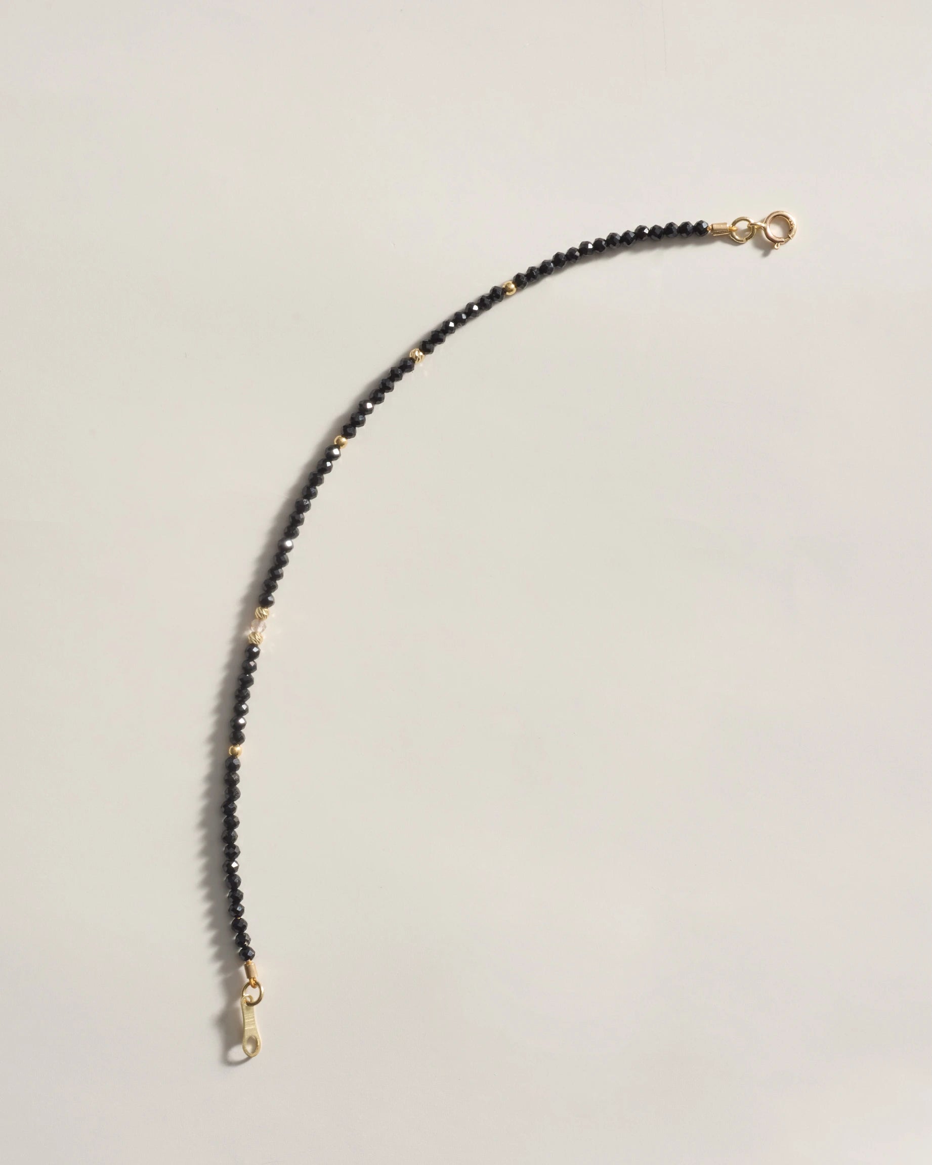 The Crystal Strand Bracelet in Black Tourmaline — Seeds of Protection