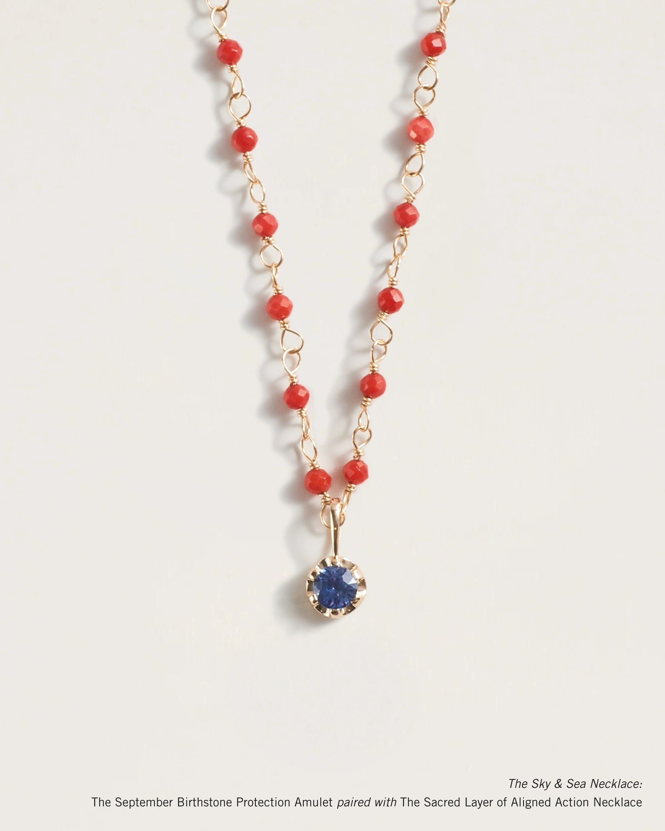 The September Birthstone Protection Amulet – Sapphire