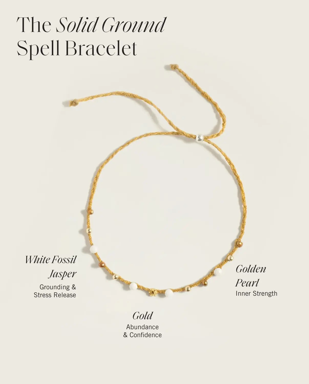Solid Ground The Solid Ground Spell Bracelet | Release stress & restore balance