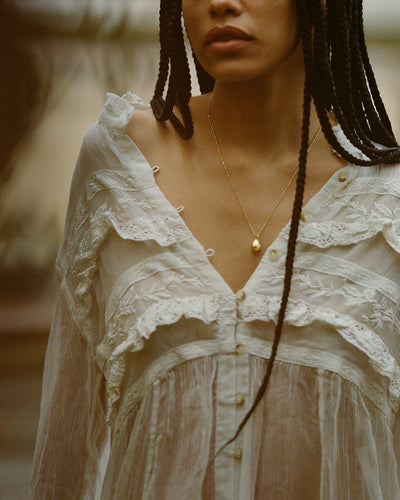 The Signature Gold Bead Chain in 14K Solid Gold