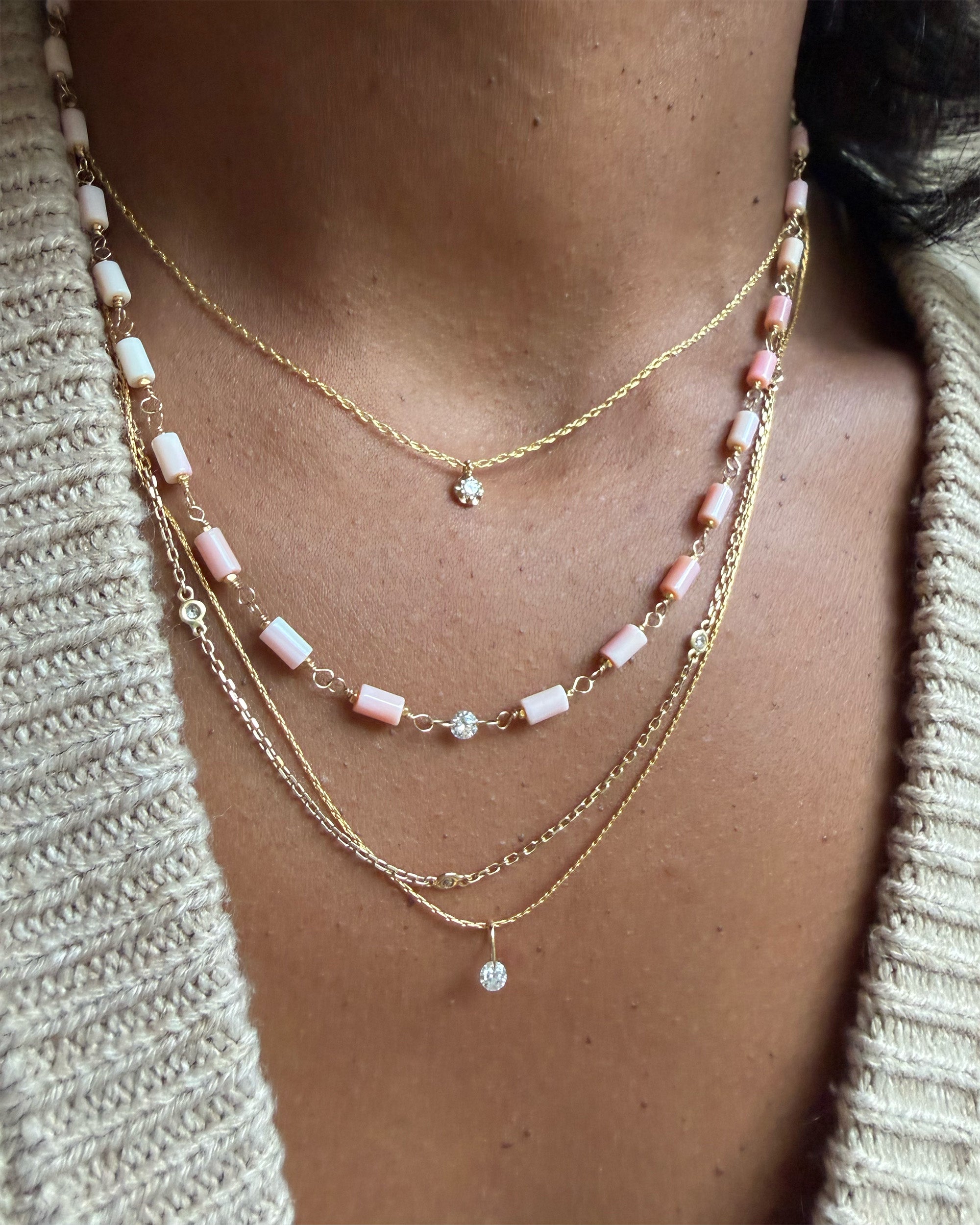 The Sea Star Necklace in Queen Conch